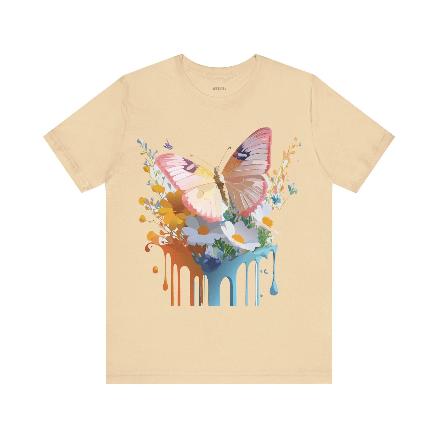 Butterfly Graphic Tee Unisex Short Sleeve Art Design By Adelpha