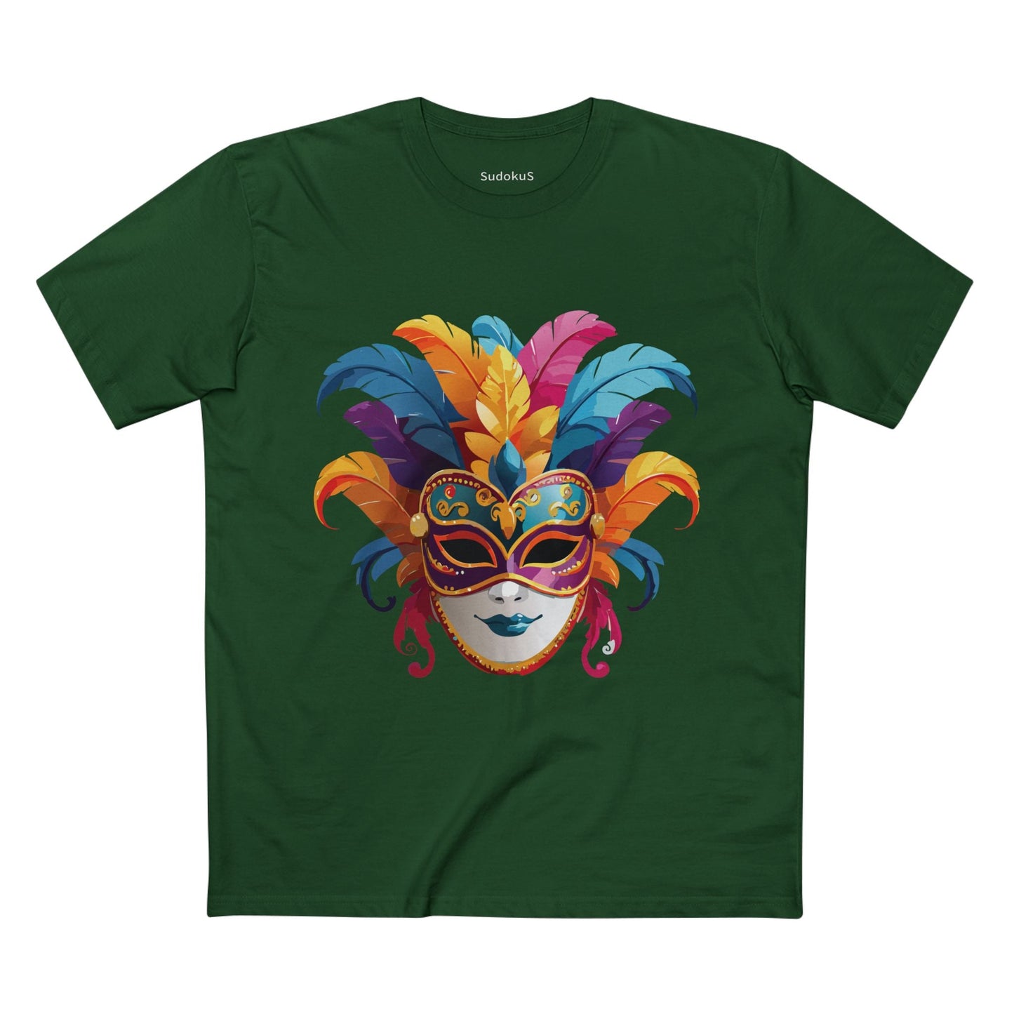 Mask Graphic Unisex 100 Cotton Staple Tee 13