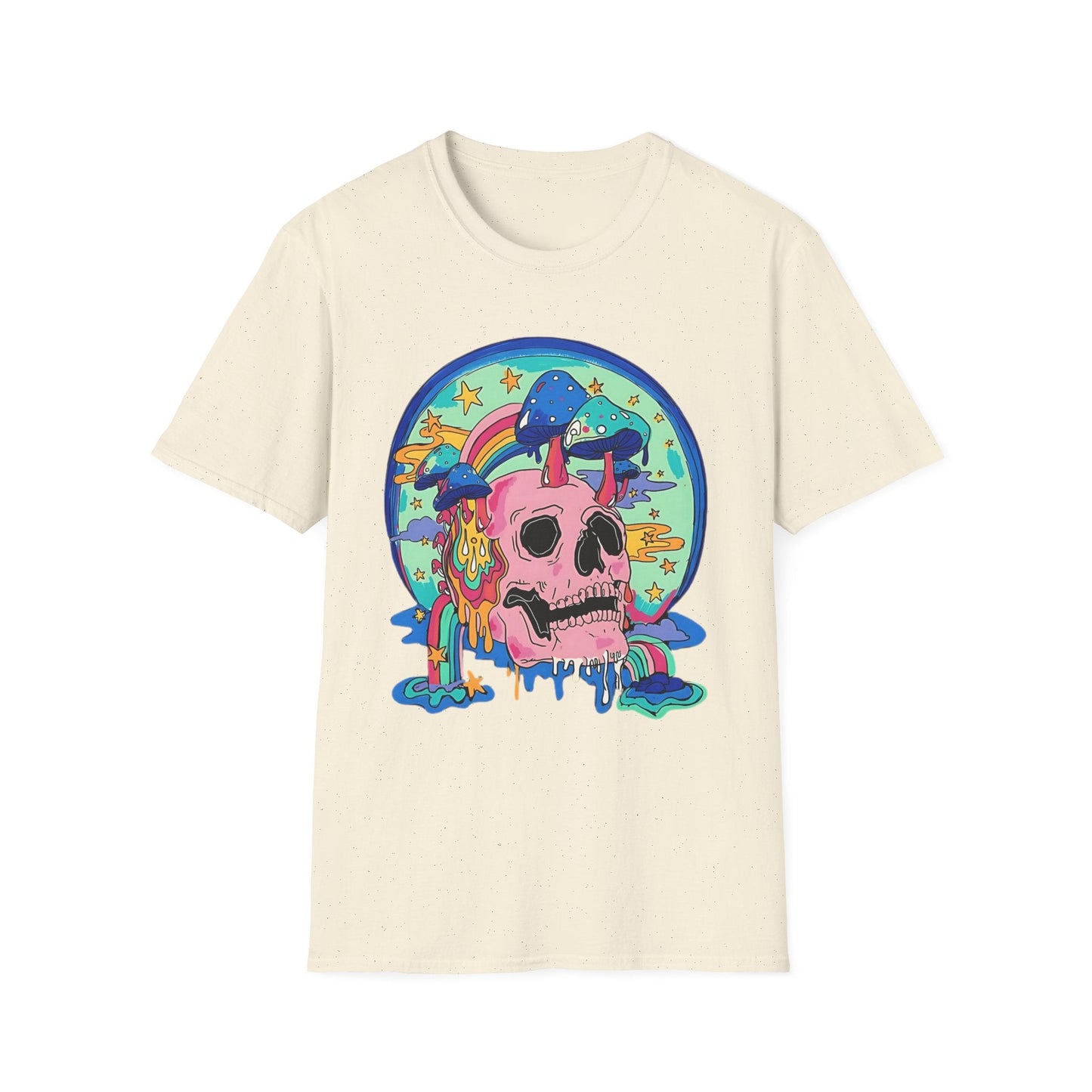Skull Graphic Unisex Cotton T-shirt with Skeleton Artwork Design 23