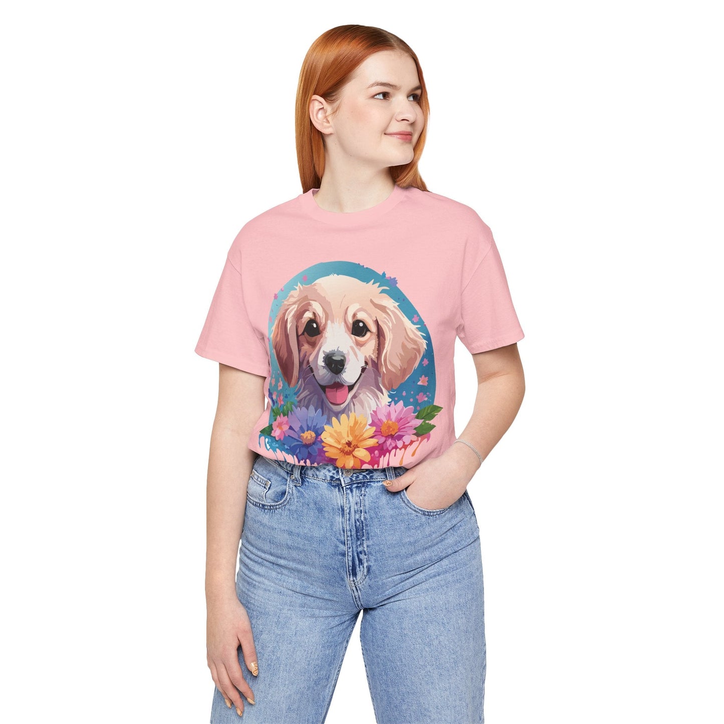 Dog Shirt Unisex Graphic Tee With Original Adelpha Artwork Jersey Short Sleeve Casual Look