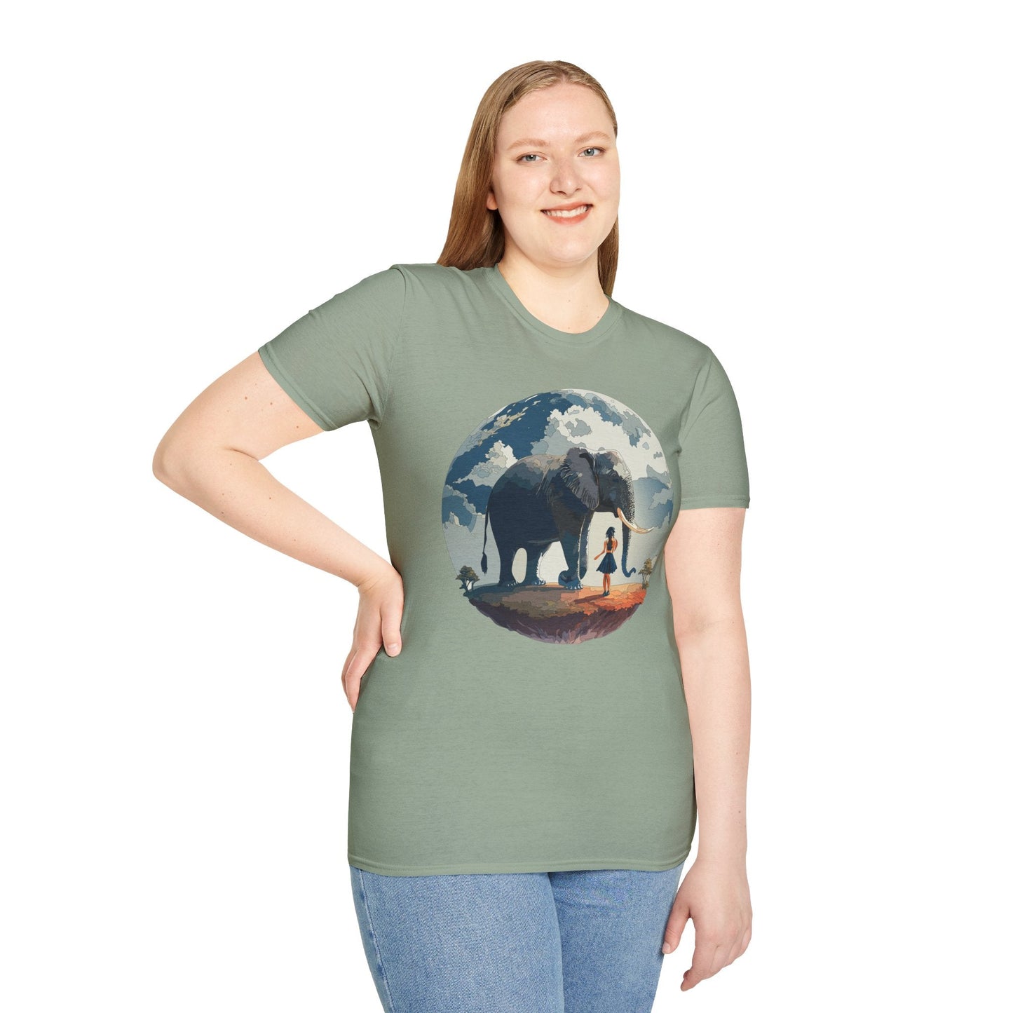 Womens Graphic T Shirt Art Design Tee Softstyle Gildan 64000 100 Percent Ring Spun Cotton