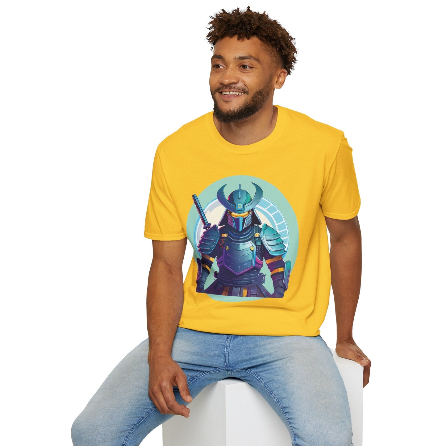 Samurai T Shirt Unisex Softstyle Tee Gildan 64000 Lightweight Ring Spun Cotton Everyday Comfort