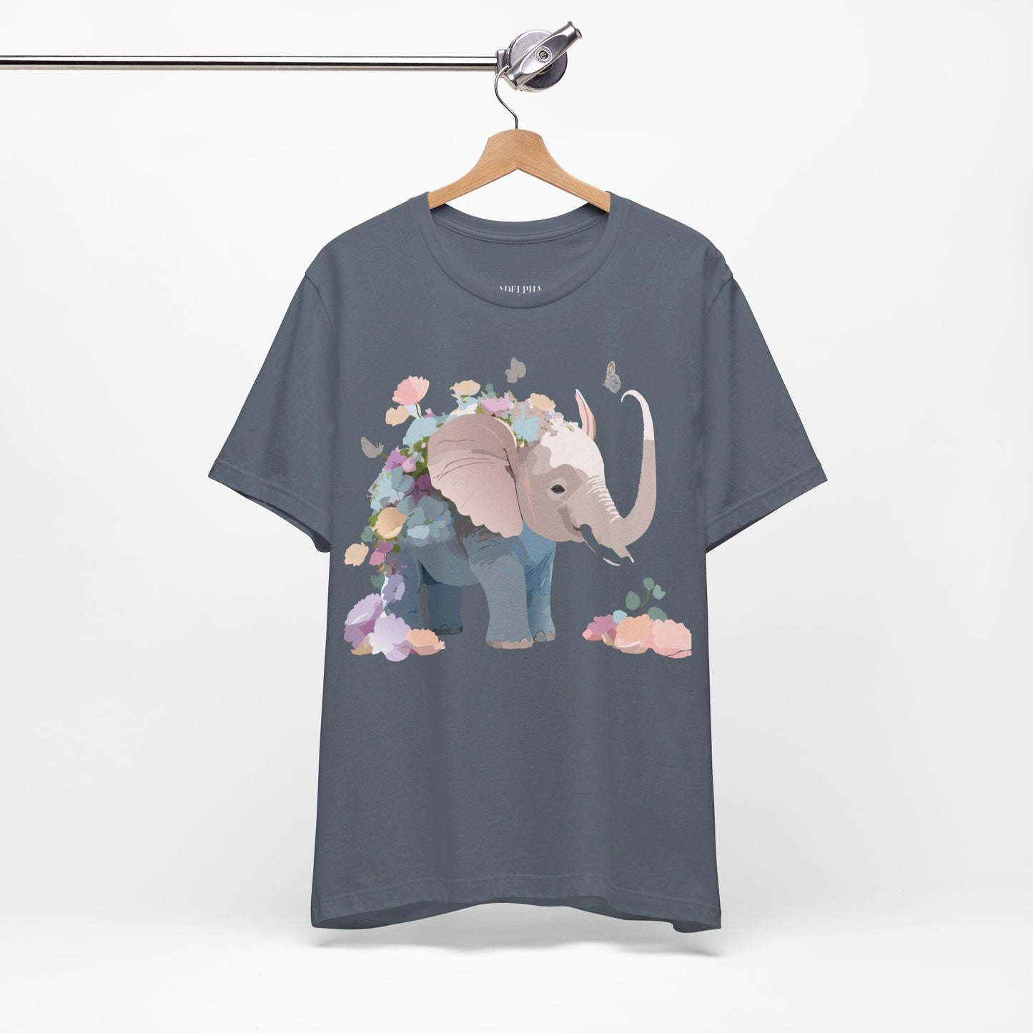 Elephant Graphic Tee Unisex Vintage Inspired Artwork Premium Adelpha Jersey Short Sleeve