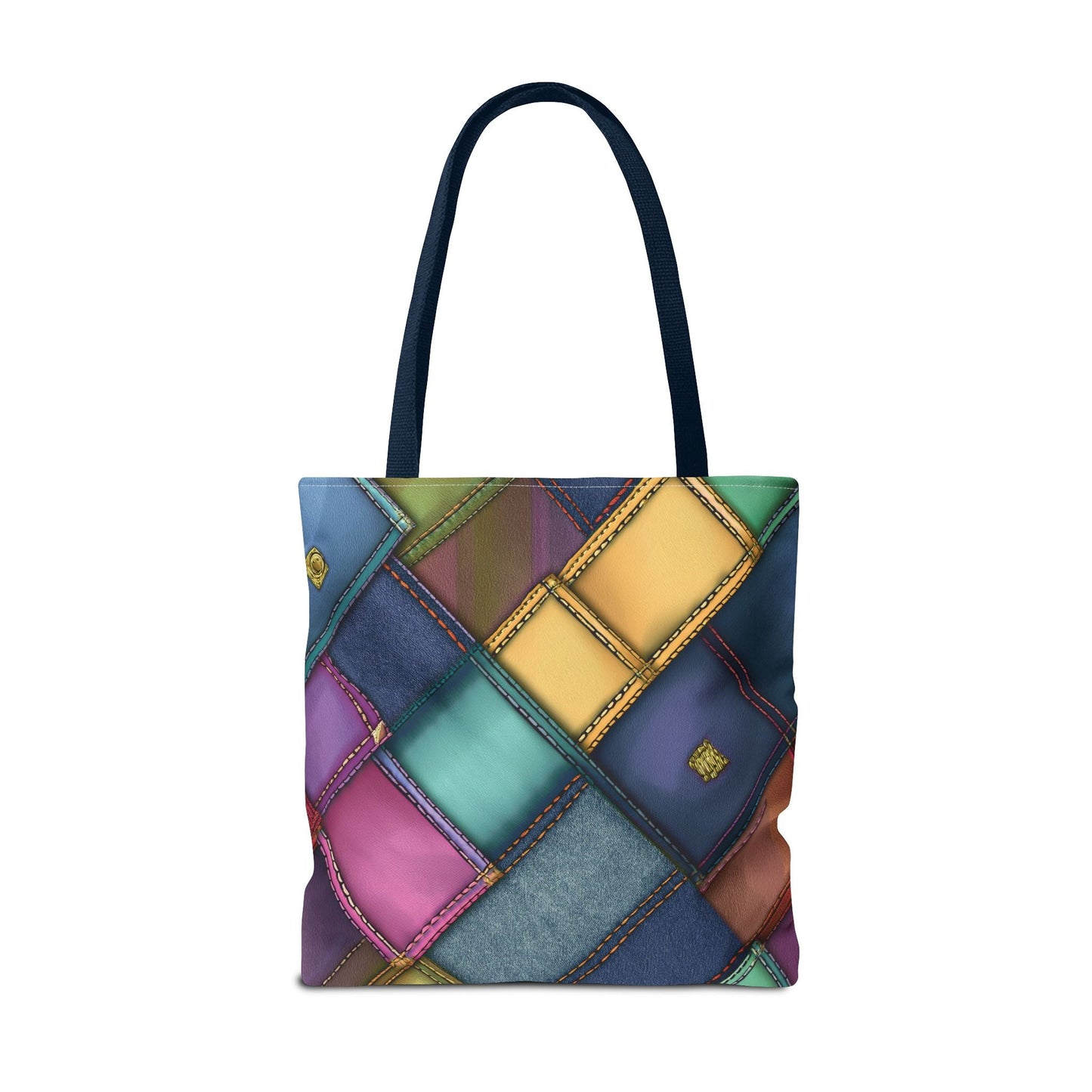 Denim Canvas Bag, Tote Bag Denim Printify