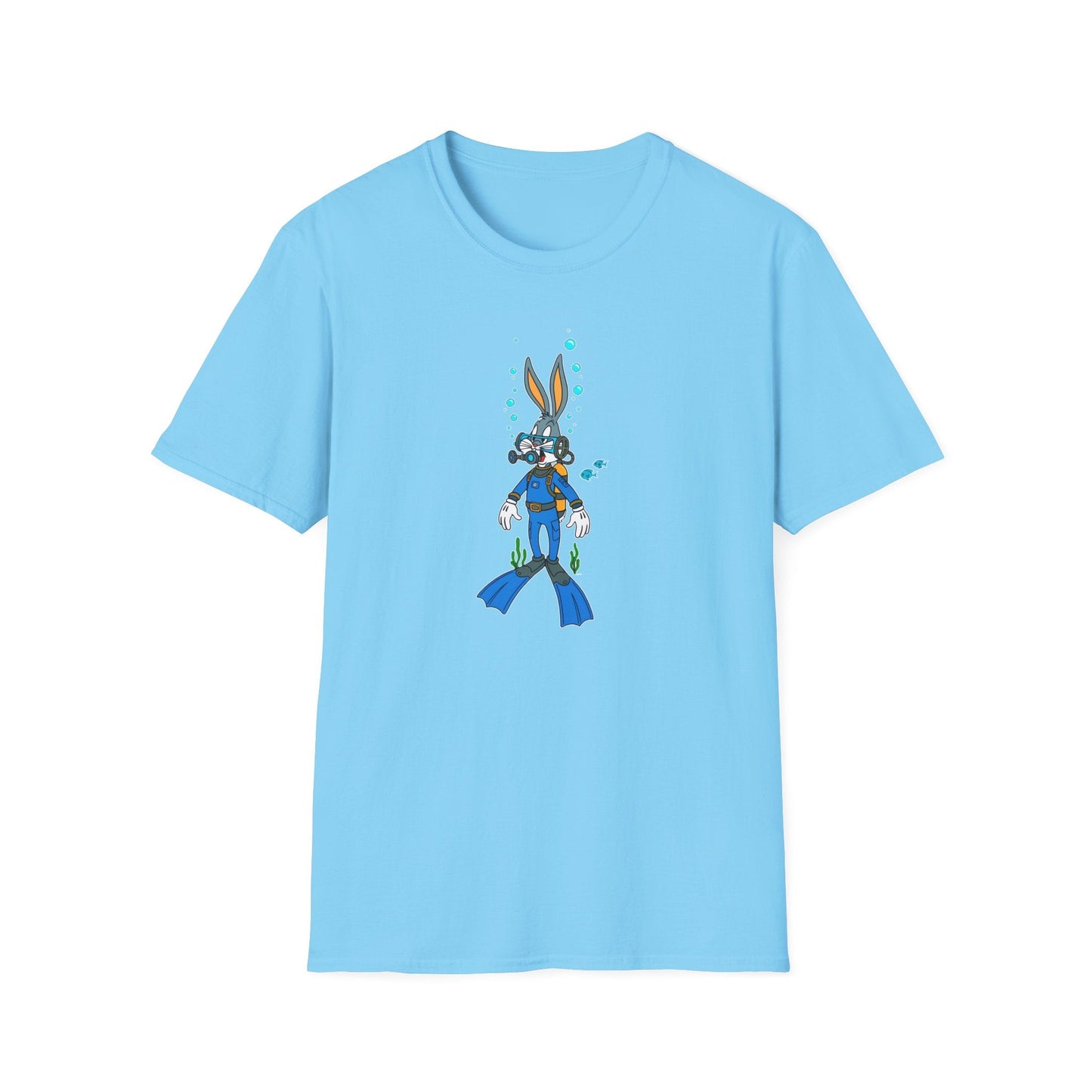 Bugs Bunny Animation Shirt Unisex T Shirt Cartoon Design Tee 100 Percent Cotton Gildan Softstyle