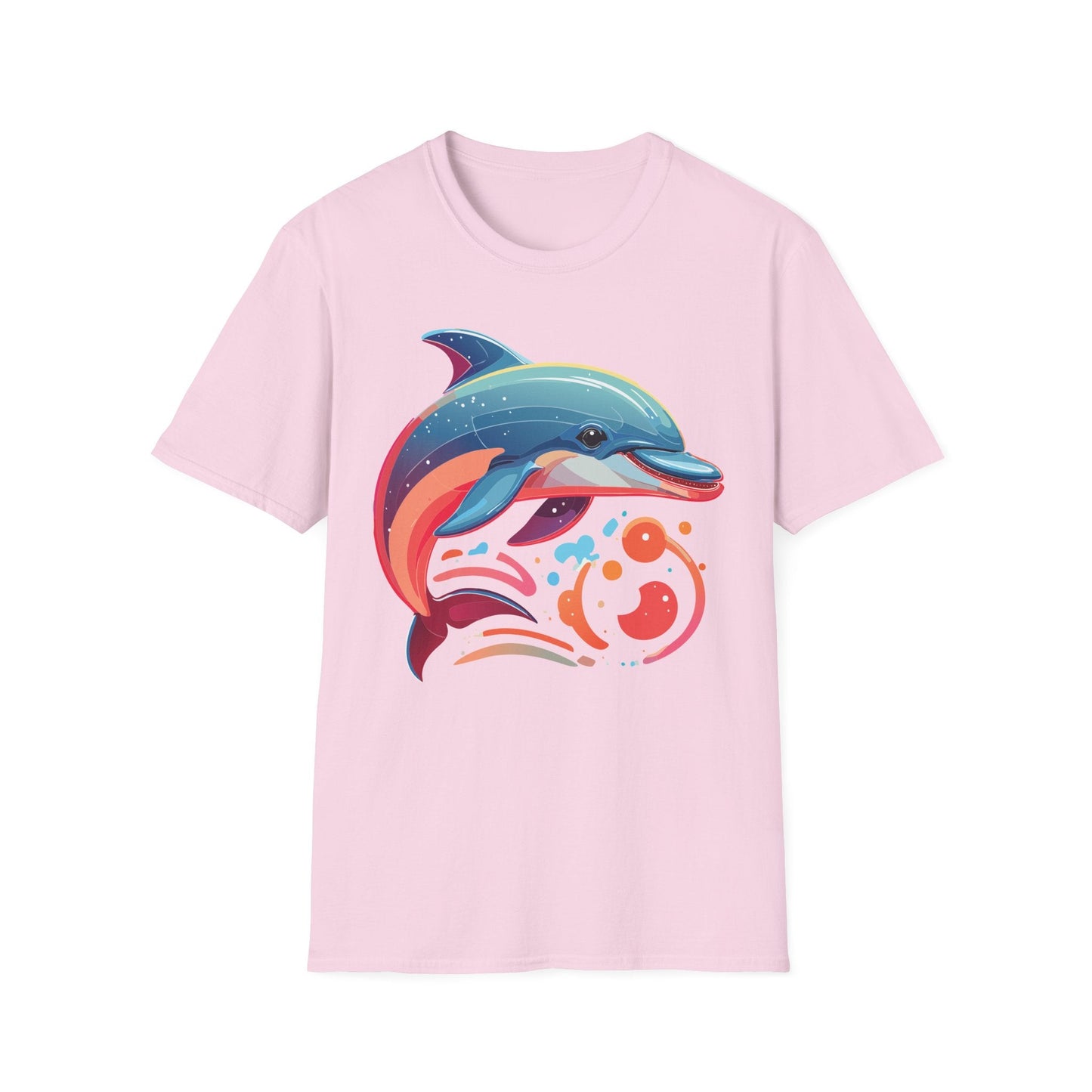 Gildan Softstyle Dolphin Shirt Unisex Short Sleeve Tee 100 Percent Ring Spun Cotton Comfortable Wear
