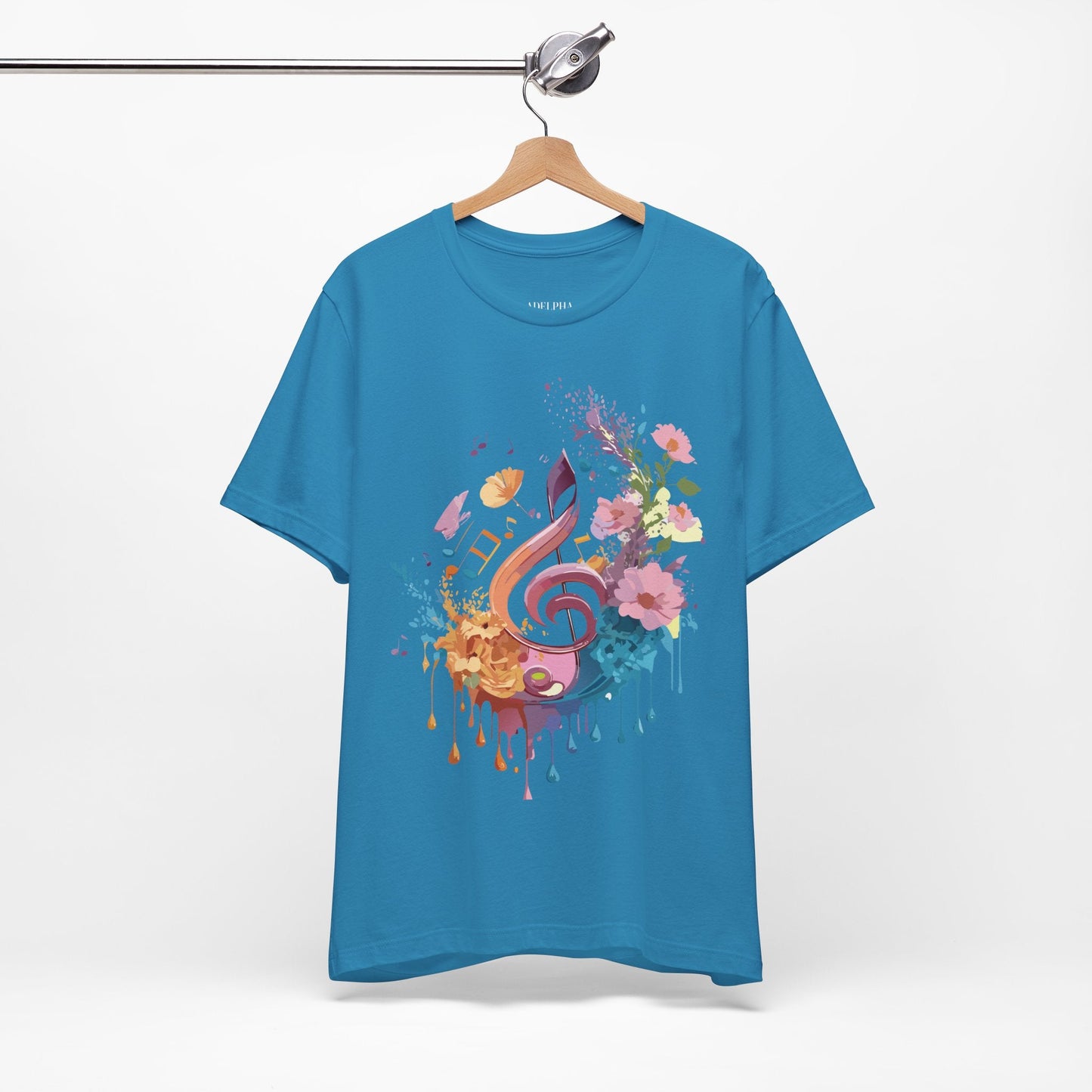Unisex Graphic T Shirt From Adelpha With Vintage Music Inspired Artwork Short Sleeve Tee