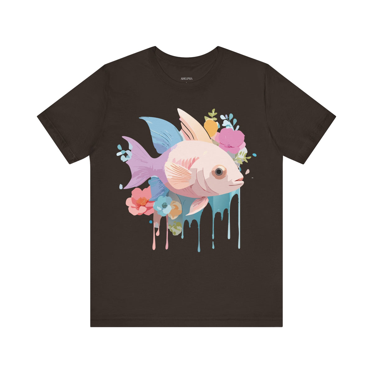 Fish Graphic Design Tee Bella+Canvas Unisex 100 Cotton Tee Shirt a103