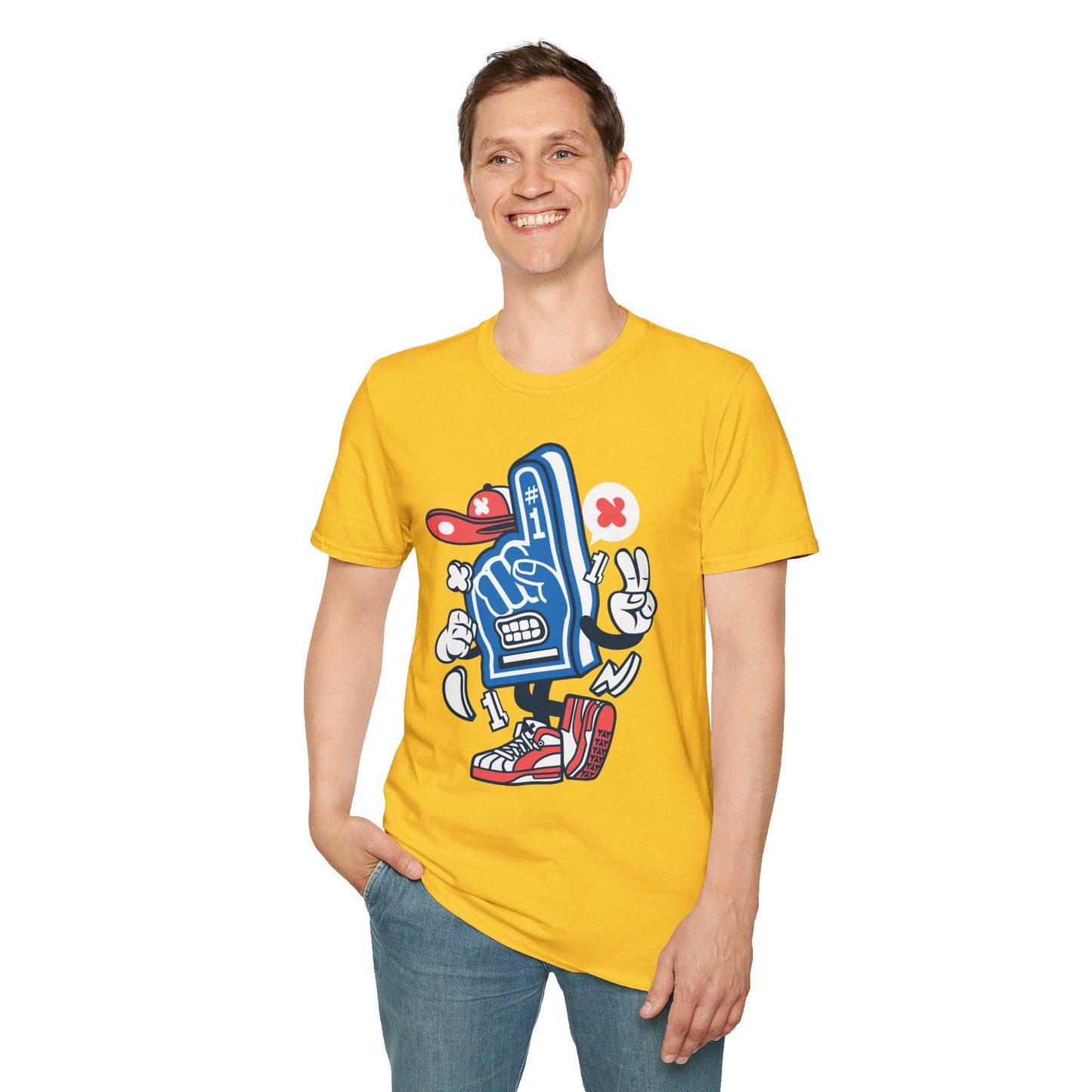 Cartoon T Shirt Animation Tee Unisex Funny Tee Gildan Softstyle 64000 100 Percent Ring Spun Cotton