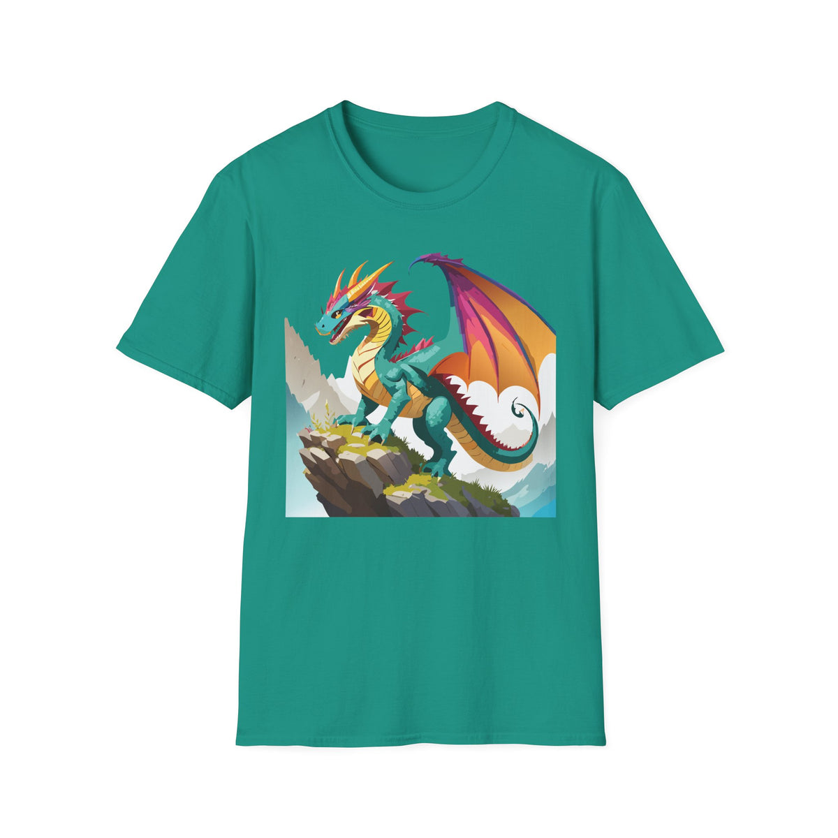 Dragon Graphic Tee Gildan Unisex 100 Cotton Tee Shirt with Animals m21