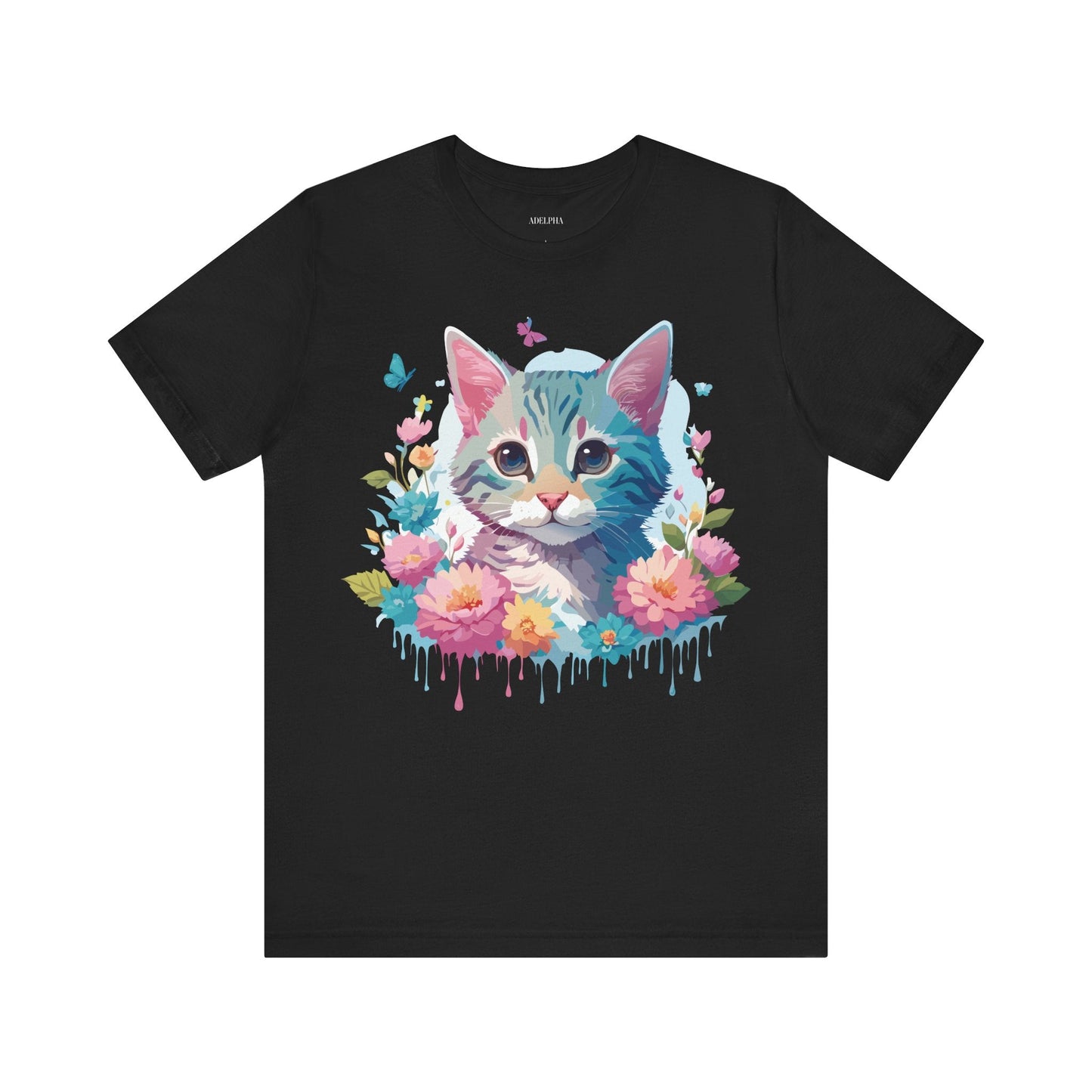 Cat Graphic Tee Unisex Jersey Short Sleeve Shirt Adelpha Art Design