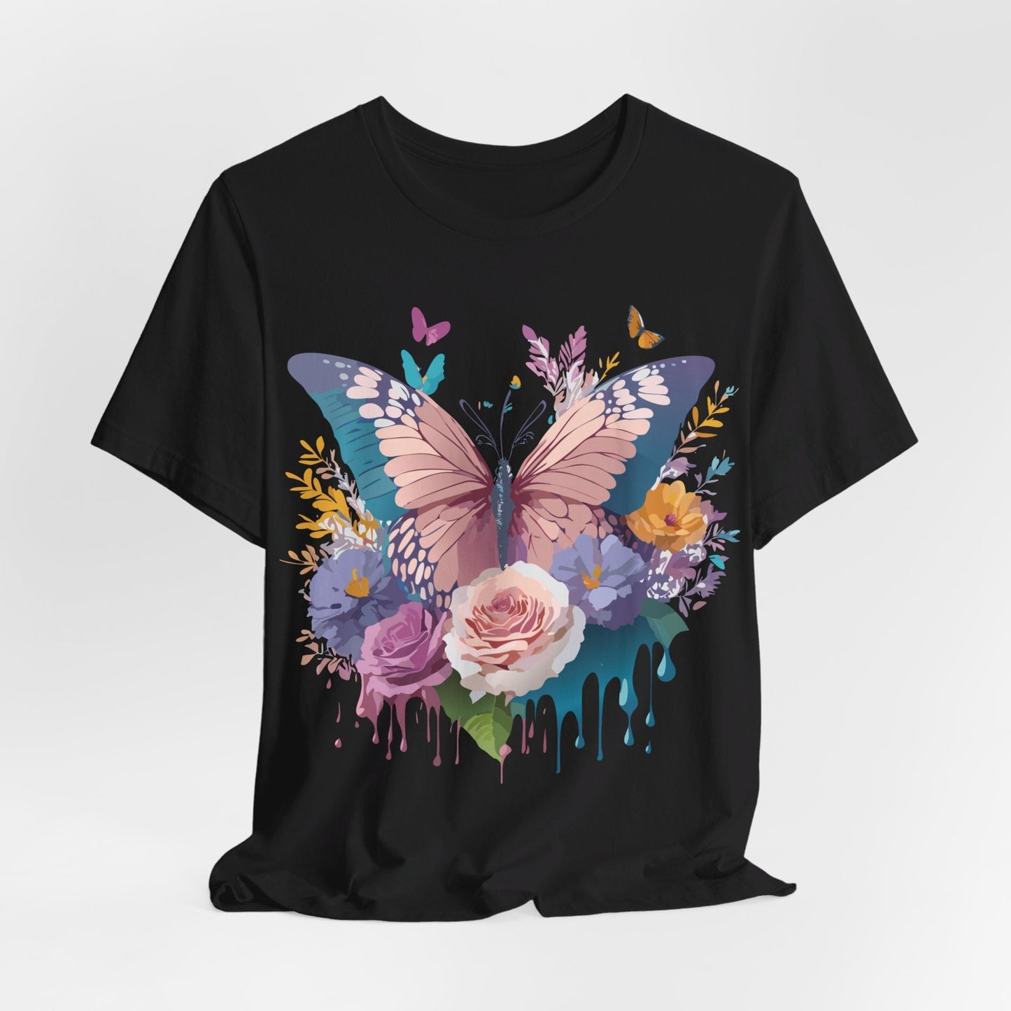Butterfly Graphic Tee Unisex Short Sleeve From Adelpha Vintage Inspired Artwork