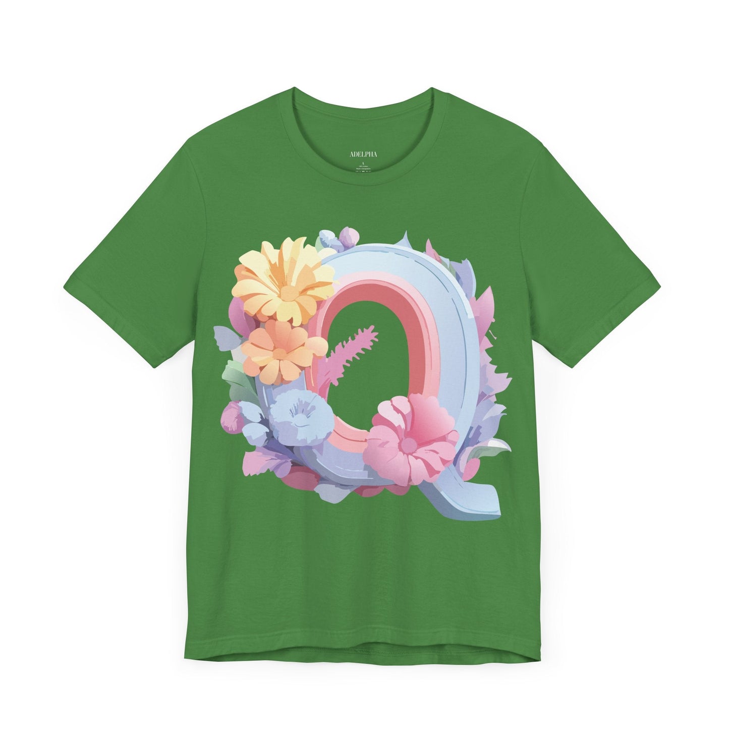 Letter Q Shirt Unisex Graphic Tee With Vintage Inspired Artwork By Adelpha Premium Short Sleeve