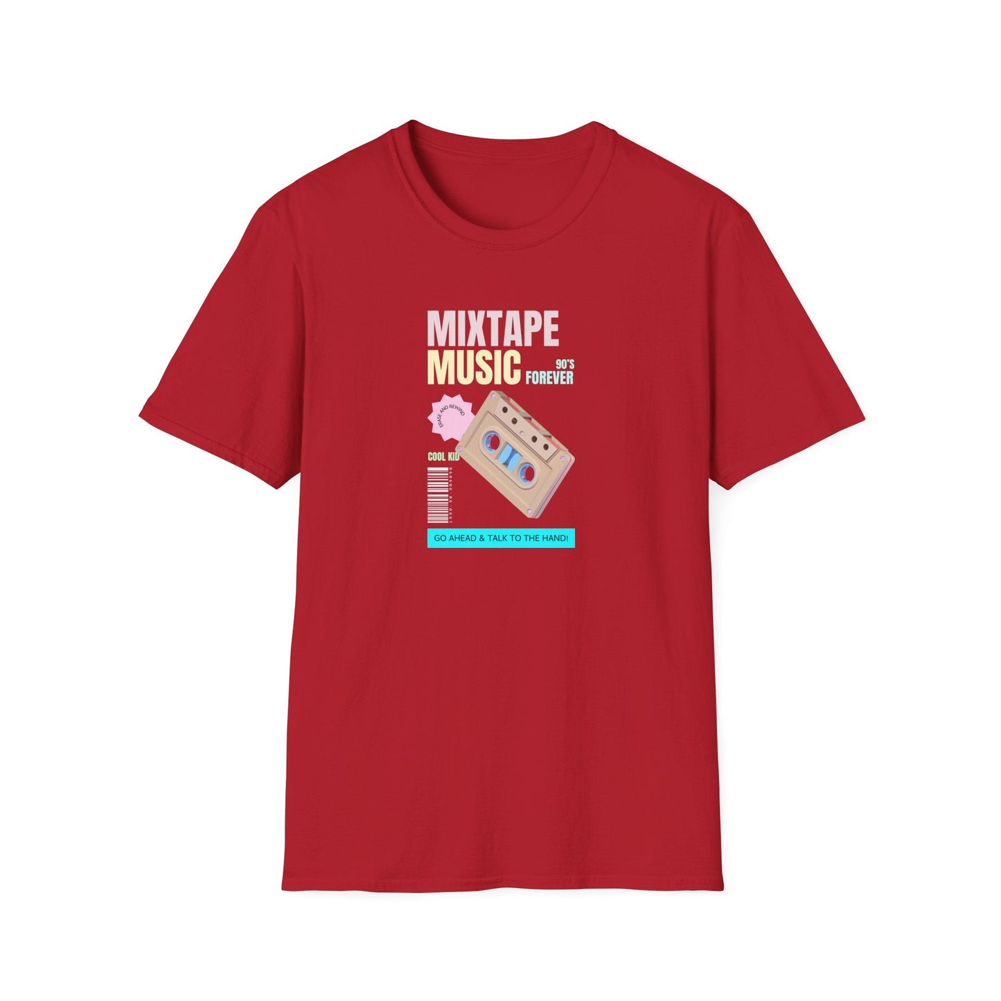 Mixtape Music T-Shirt Unisex Cotton Retro Cassette Graphic Tee