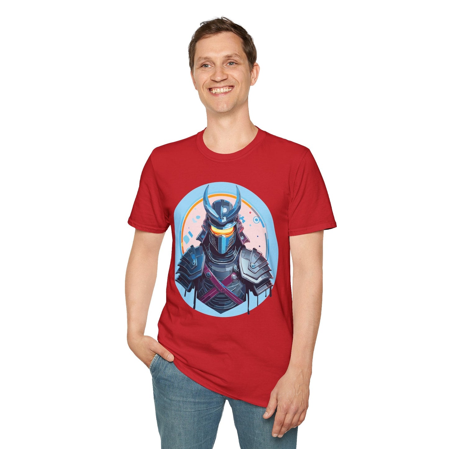 Samurai T Shirt Unisex Softstyle 64000 Tee Lightweight Comfortable 100 Percent Ring Spun Cotton
