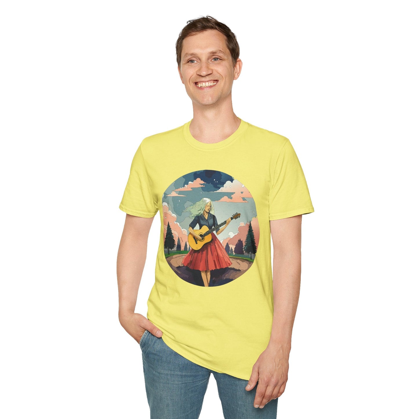 Womens Graphic T Shirt Art Design Ladies Tee Softstyle Gildan 64000 100 Percent Cotton