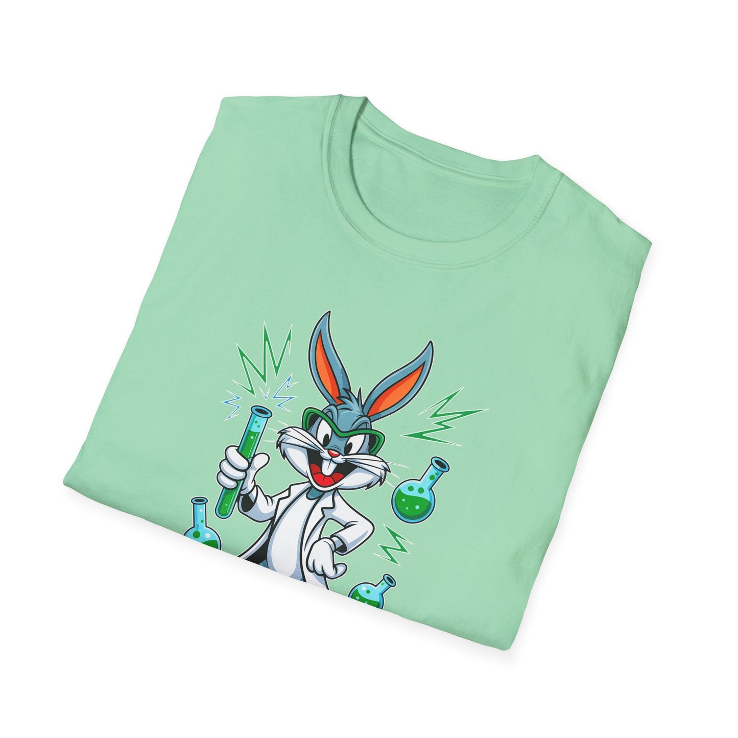 Cartoon Bunny Graphic Unisex Cotton Animal Animation Artwork Design Tee 23
