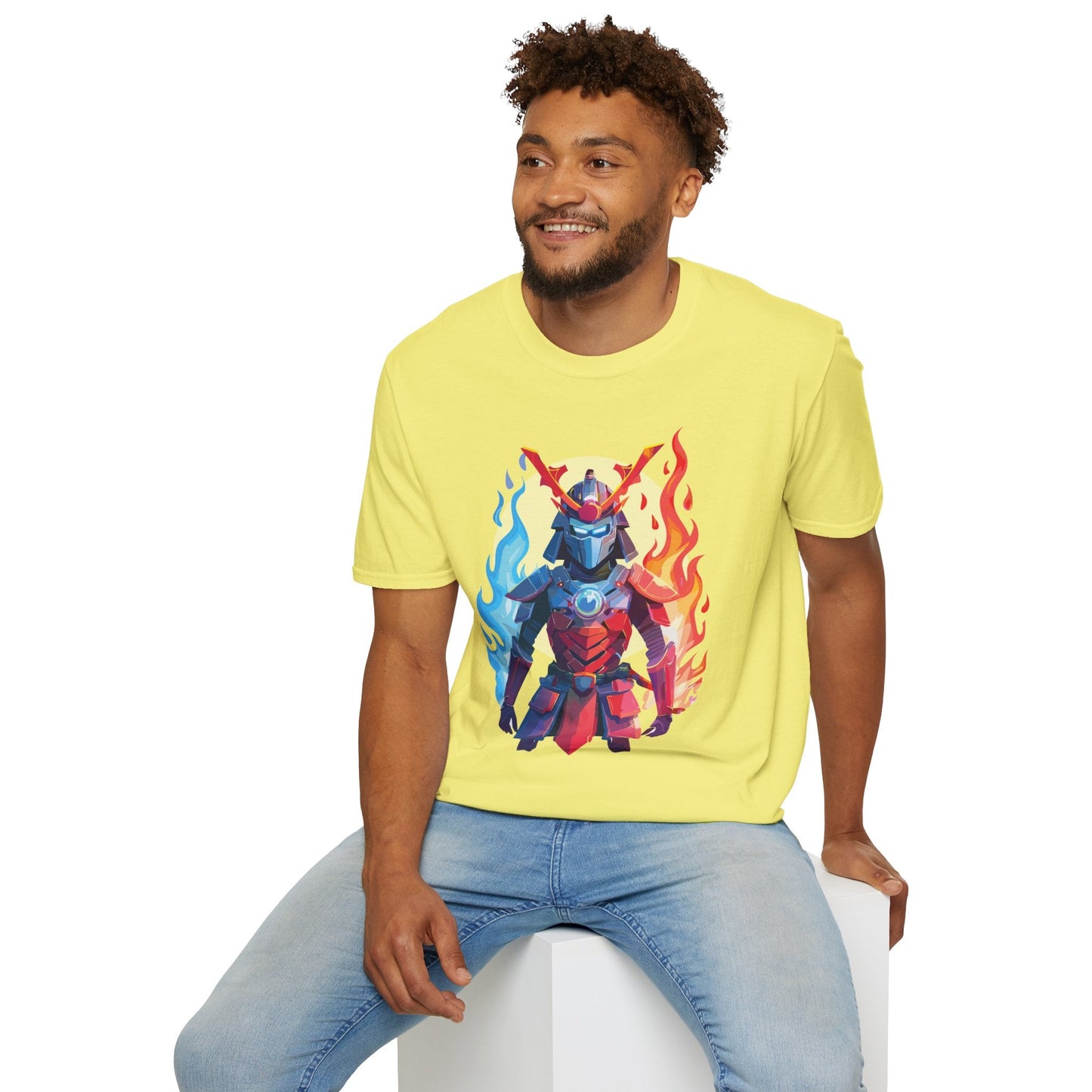 Samurai Shirt Unisex T Shirt Softstyle Ring Spun Cotton Gildan 64000 100 Percent Cotton Tee