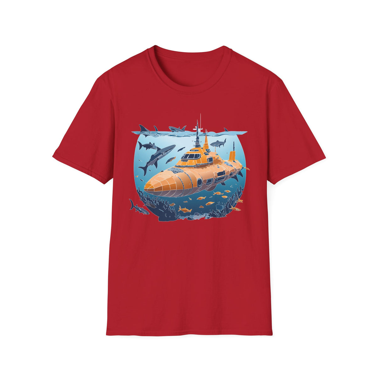 Ocean U boat Graphic Tee Gildan Unisex 100 Cotton Tee Shirt h38