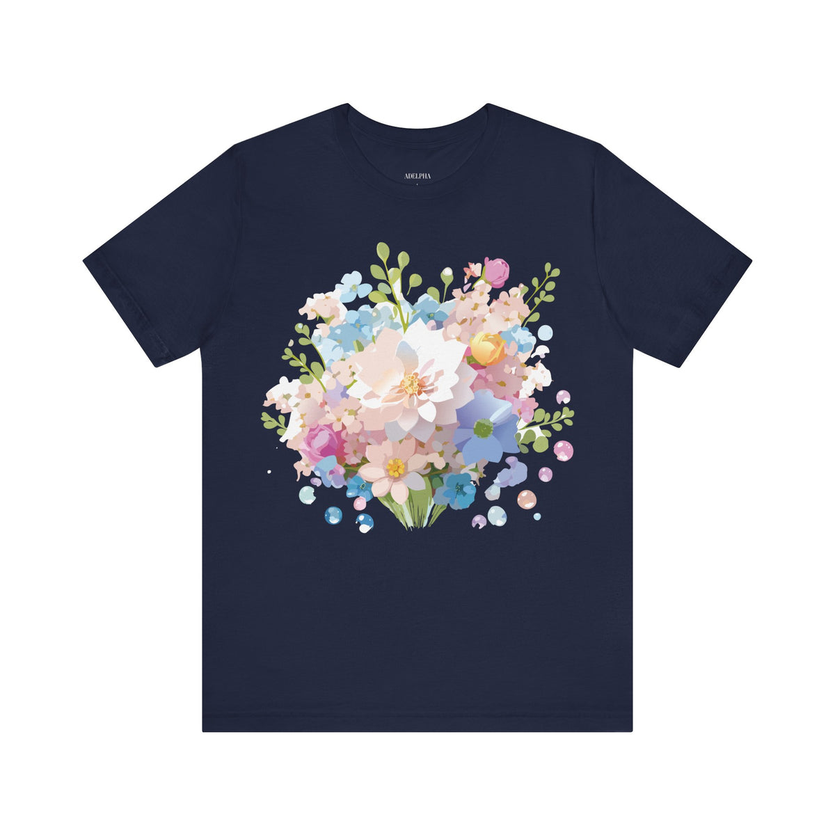 Floral Graphic Tee Shirt - Bella+Canvas Unisex 100 Cotton 5