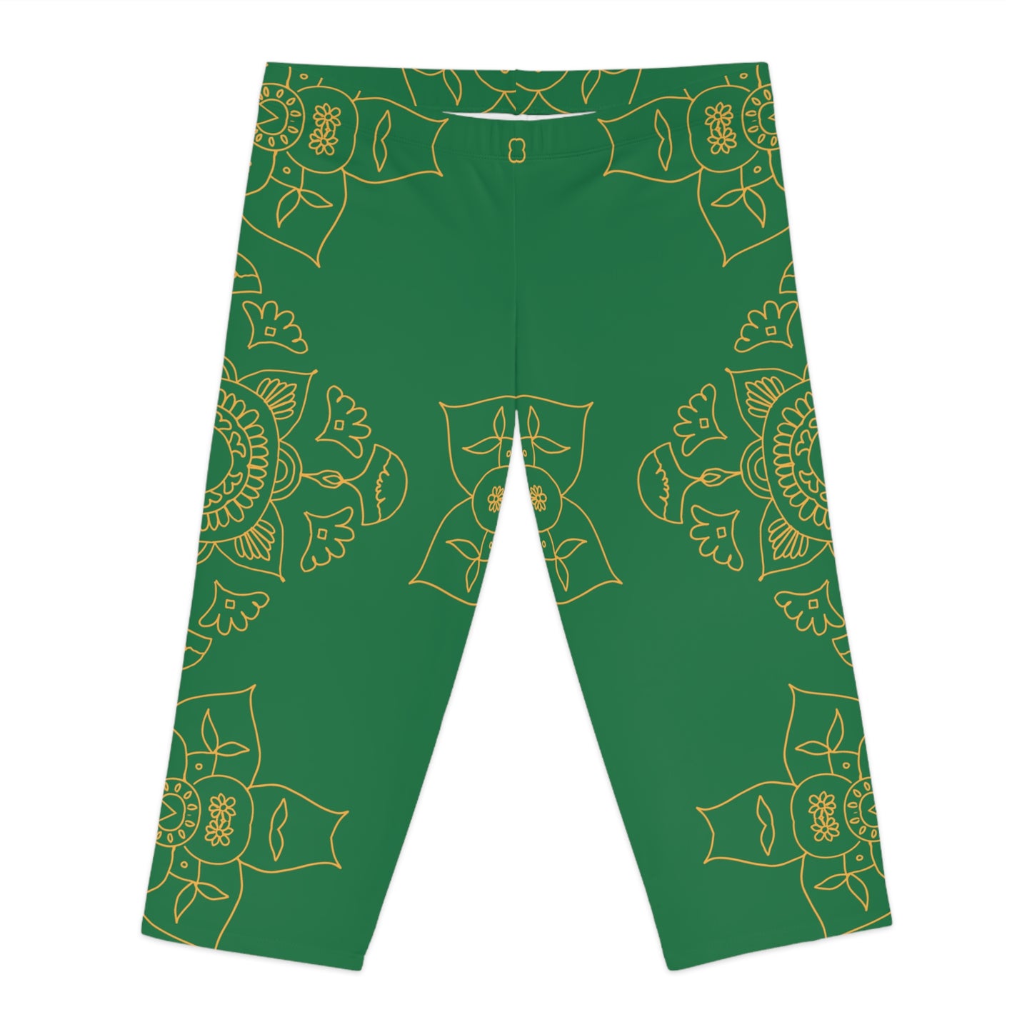 Legging capri à imprimé traditionnel