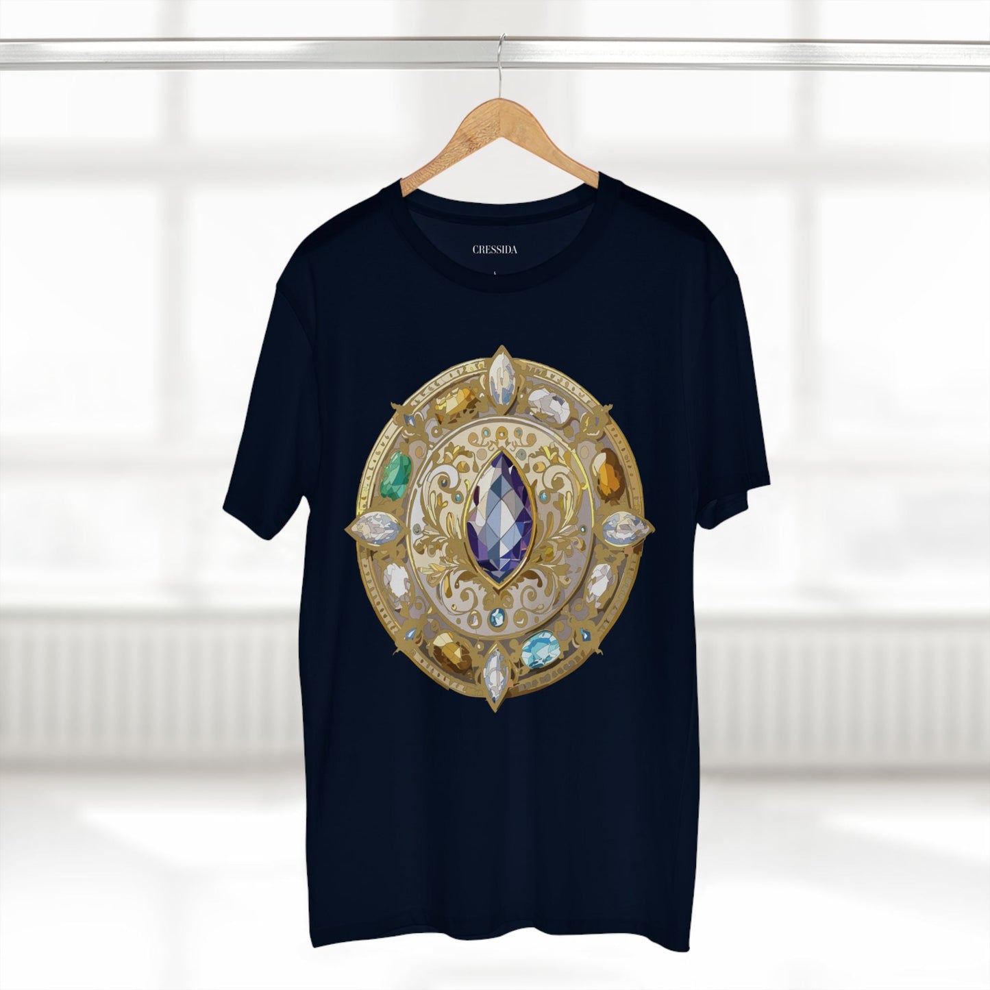Medallion Graphic T-Shirt Unisex 100 Cotton With Gold Art Design Medal Tee 16