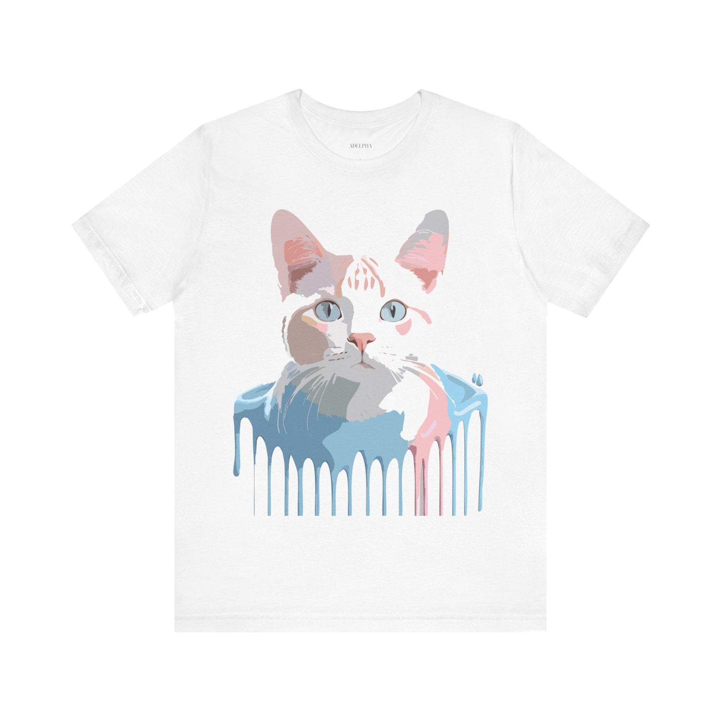Adelpha Cat Graphic T Shirt Unisex Short Sleeve Vintage Artwork Tee