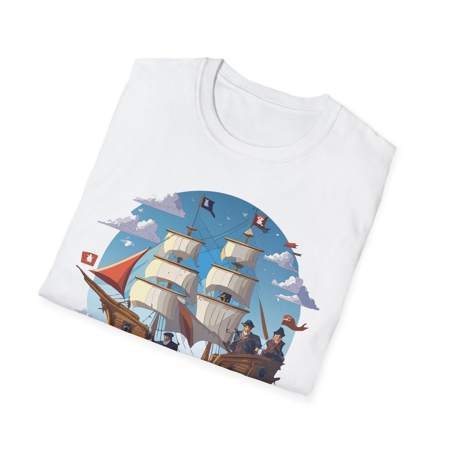 Ship T Shirts Frigate Vessel Tee Unisex Gildan Softstyle 64000 100 Percent Cotton