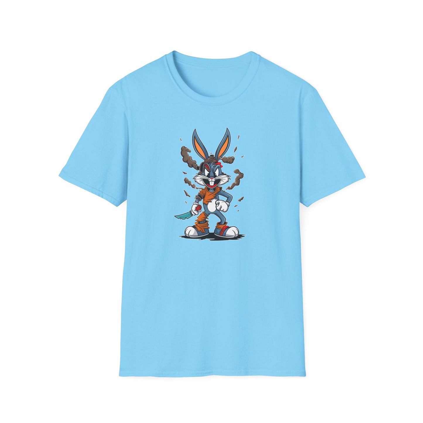 Bugs Bunny T Shirt Unisex Cartoon Tee Gildan Softstyle 64000 Comfortable Graphic Tee Classic