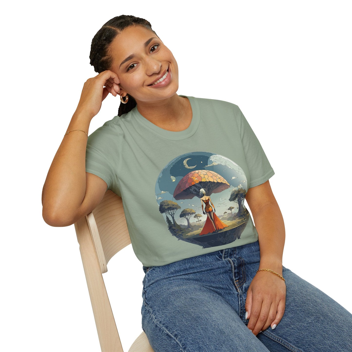 Womens Graphic T Shirts Art Design Shirt Softstyle Casual Tee 64000 Gildan Ring Spun Cotton