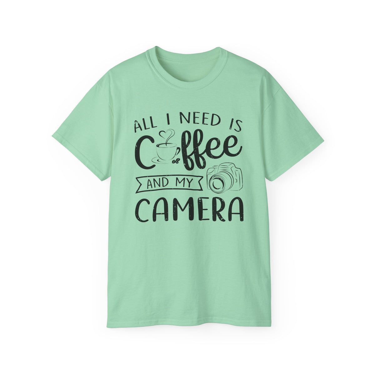 All I Need Is Coffee and My Camera Tee | Photographer Coffee Shirt