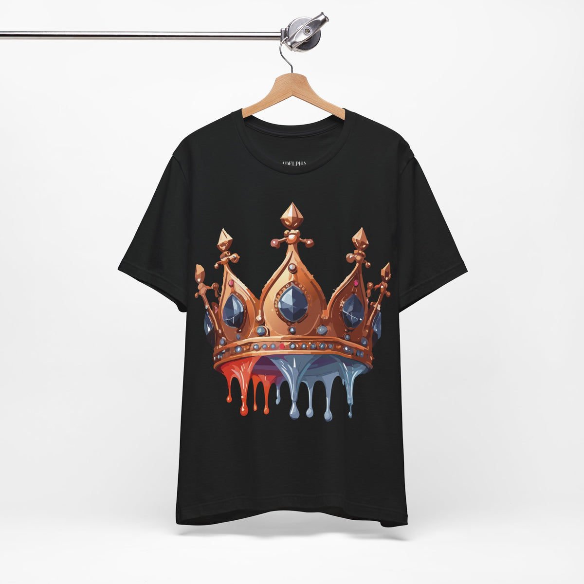 Crown Graphic Unisex Cotton Bella+Canvas Tee with Art Design n115