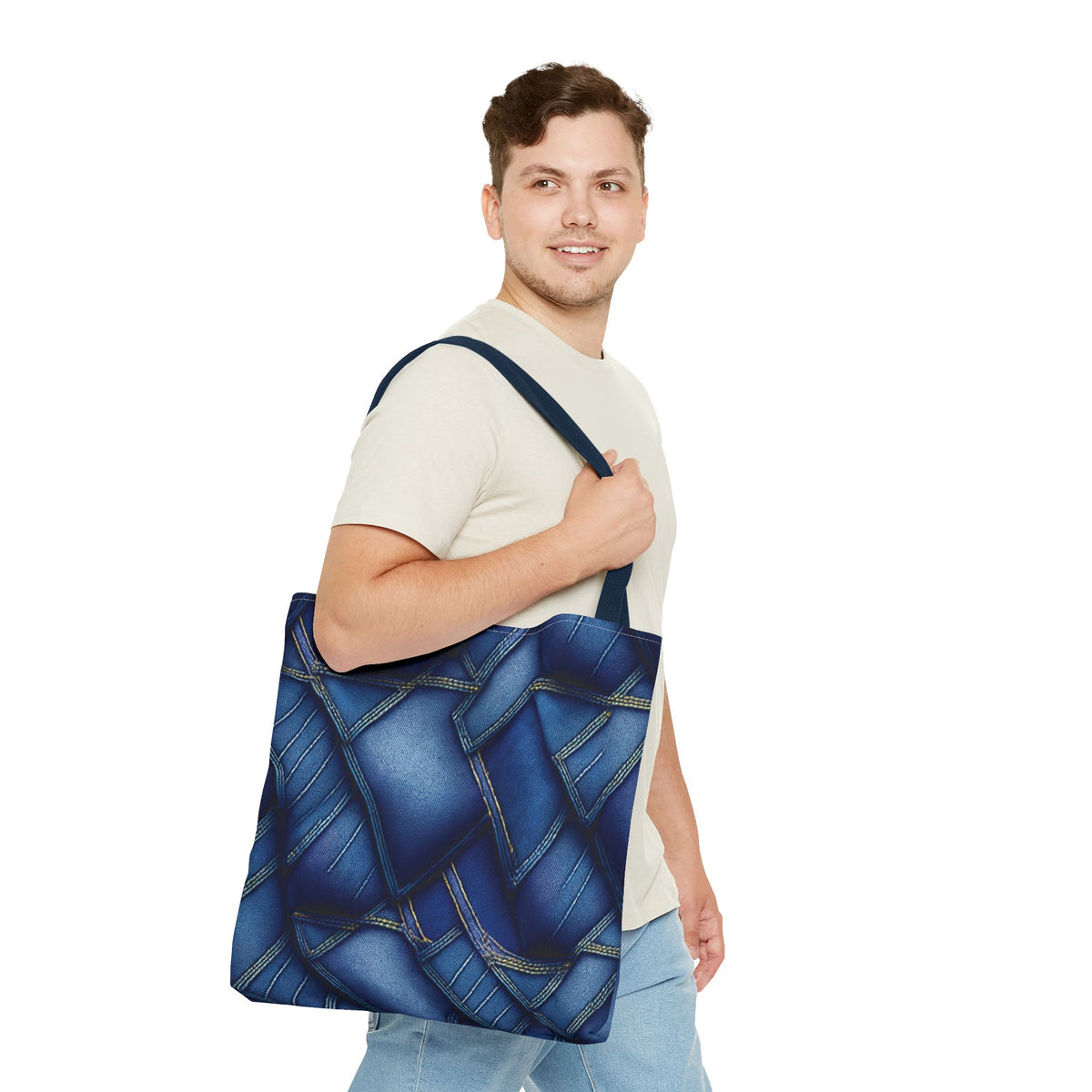 Denim Canvas Bag, Tote Bag Denim