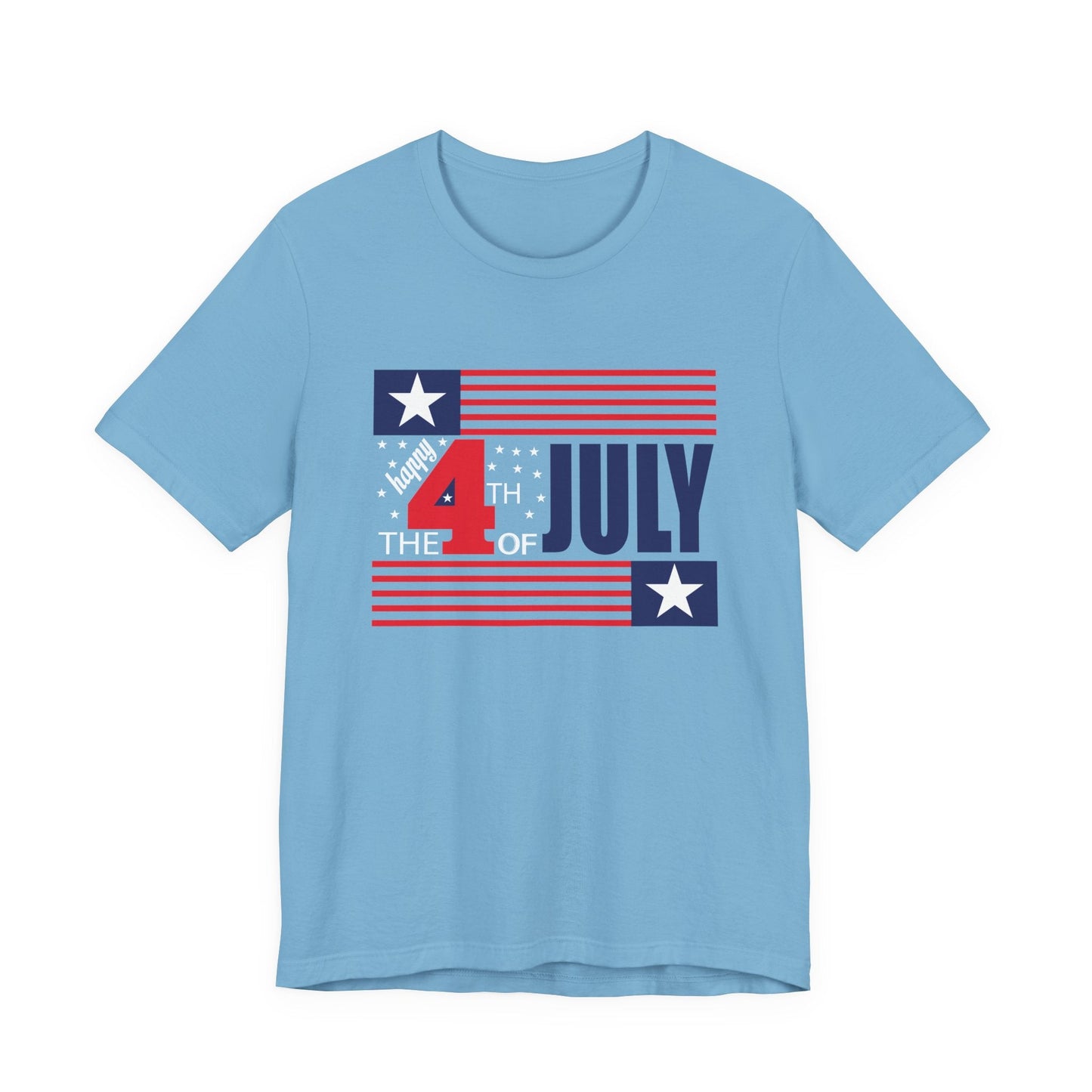 4th of July Flag Independence Day Graphic Unisex Cotton T-Shirt 014