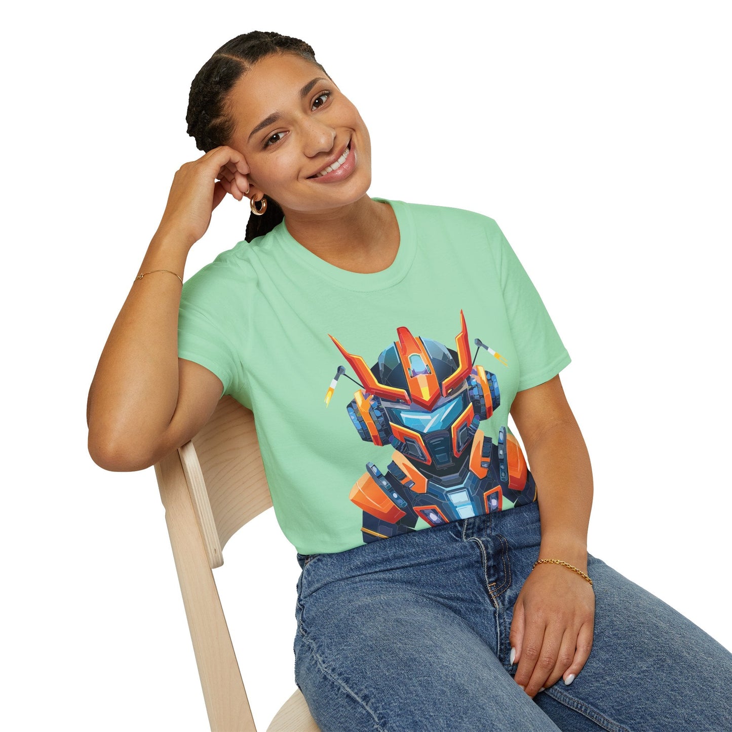 Cyborg Tee Unisex Robot Shirt Terminator Style 100 Percent Ring Spun Cotton Short Sleeve