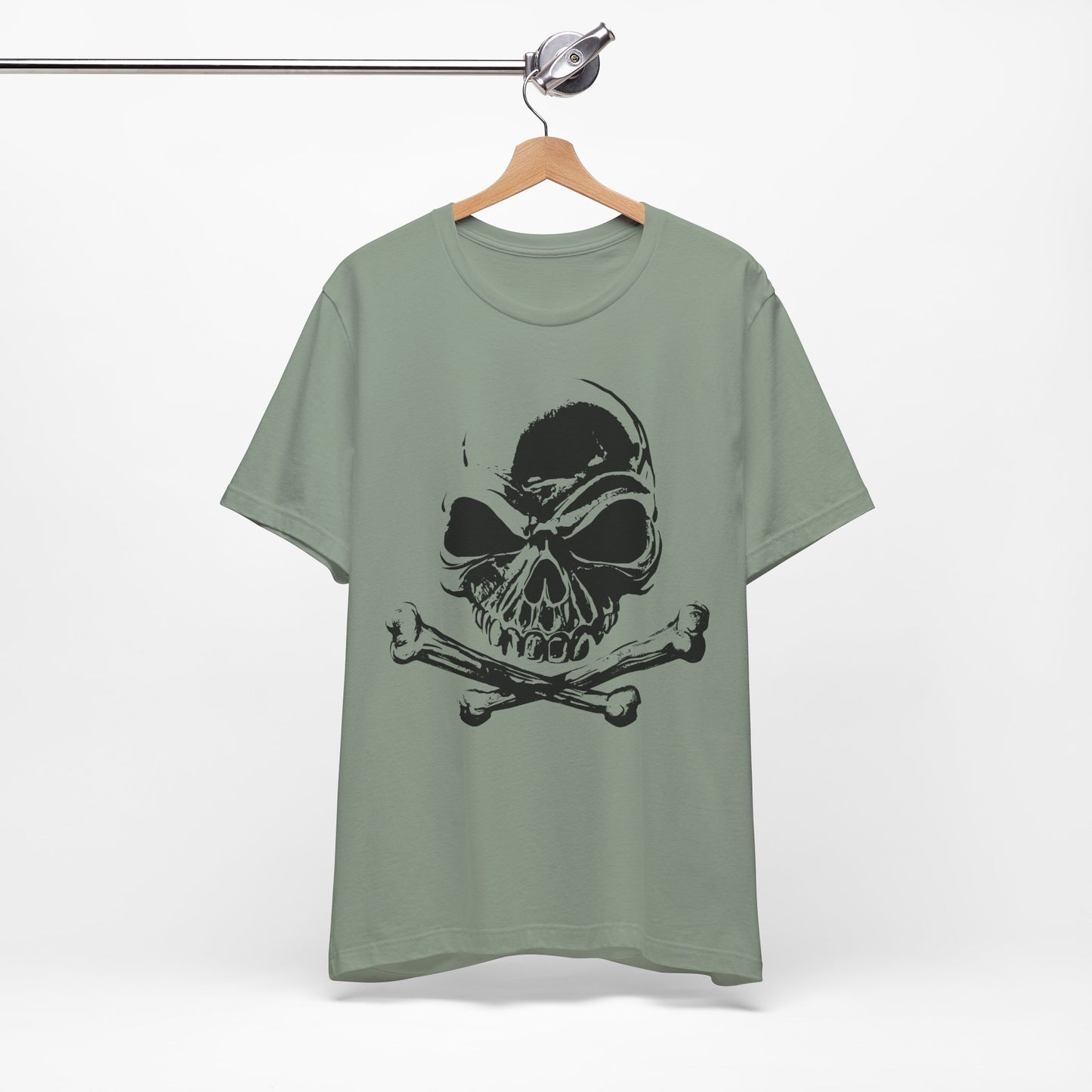 Black Skull Graphic Design Tee, Skull Shirt, Vintage Tees, Art Design T-Shirt, Vintage Graphic Tee, Art Shirts with Skulls