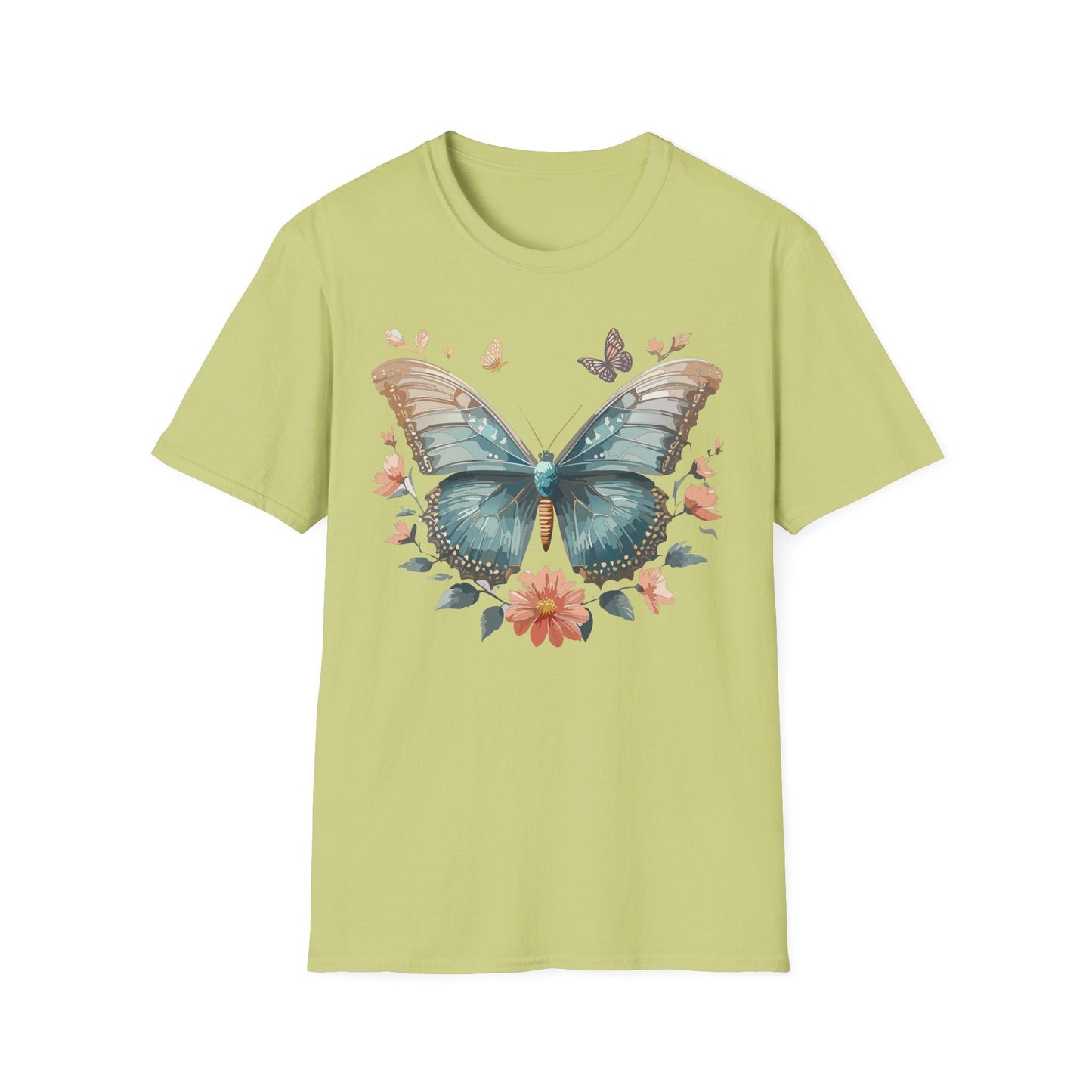 Butterfly Shirt Unisex Monarch T Shirt Gildan Softstyle 64000 Ring Spun Cotton Tee Breathable Comfort
