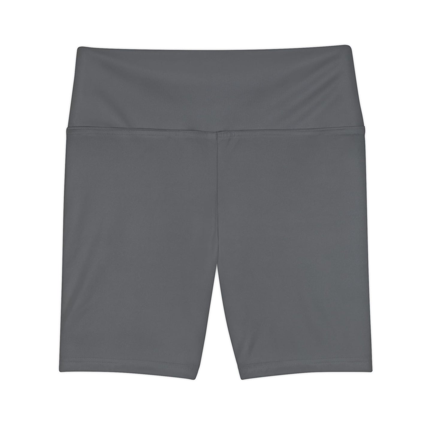 Dim Grey Women's Workout Shorts — High-Waist Biker Shorts for Gym, Yoga & Everyday Activewear