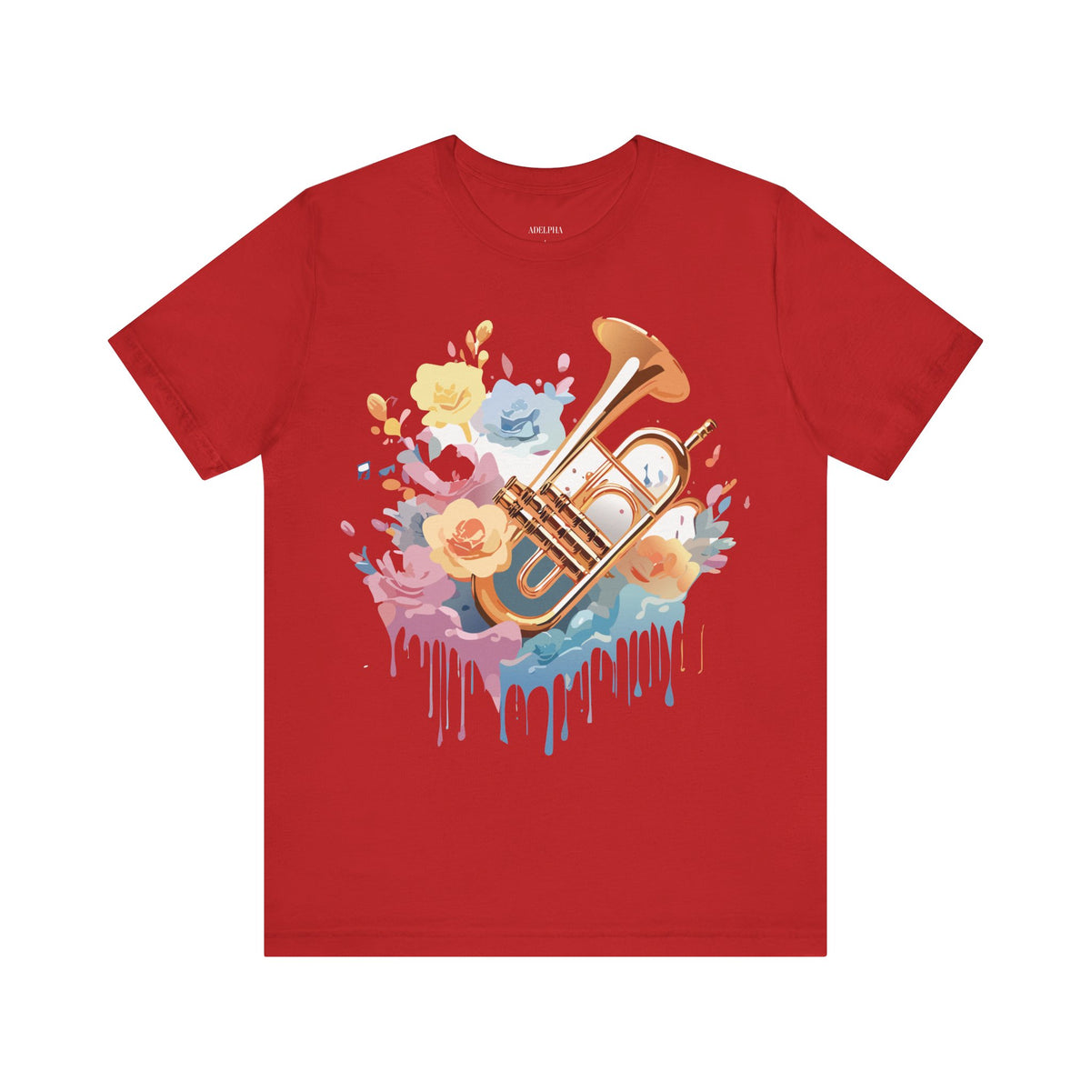 Music Graphic Unisex Cotton Bella+Canvas Tee with Art Design m122