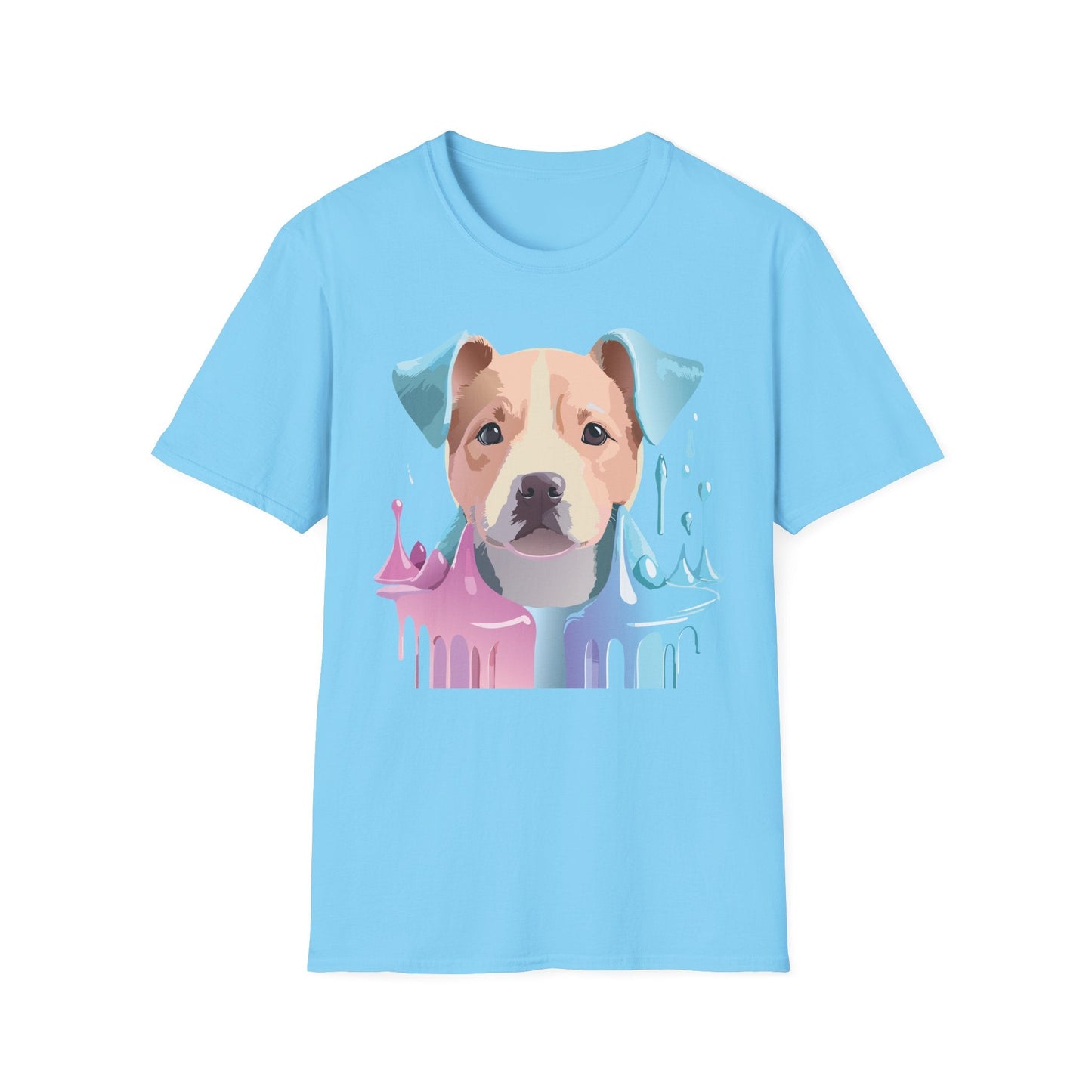 Dog Shirt Unisex Animal Tee Softstyle Gildan 64000 Cotton Tee