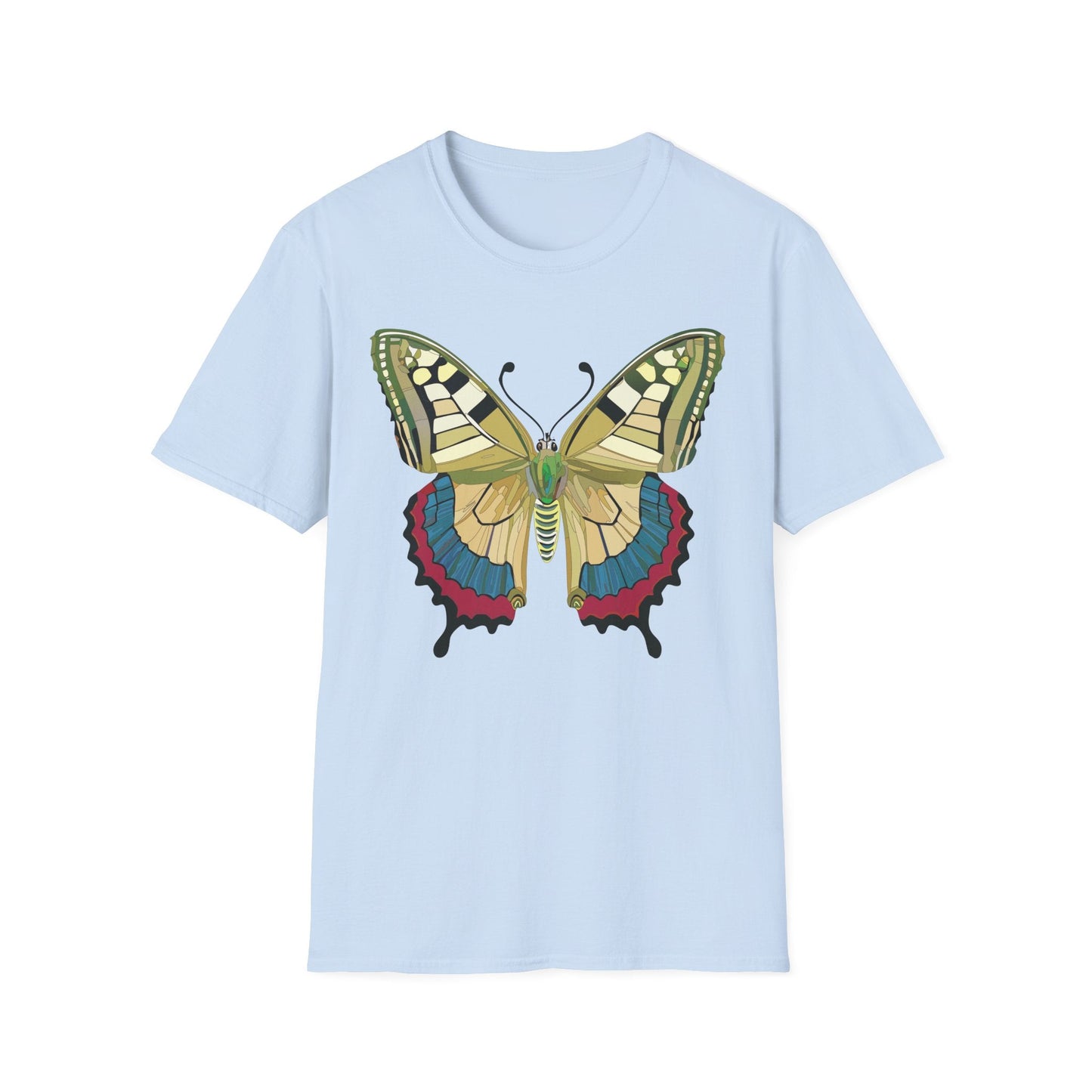 Butterfly T Shirt Unisex Monarch Design Soft Cotton Gildan 64000 Short Sleeve Tee