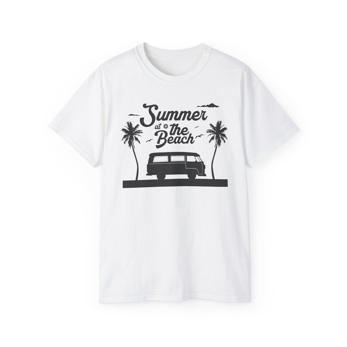 Summer at the Beach Van Tee | Surf Camper Palm Tree Shirt