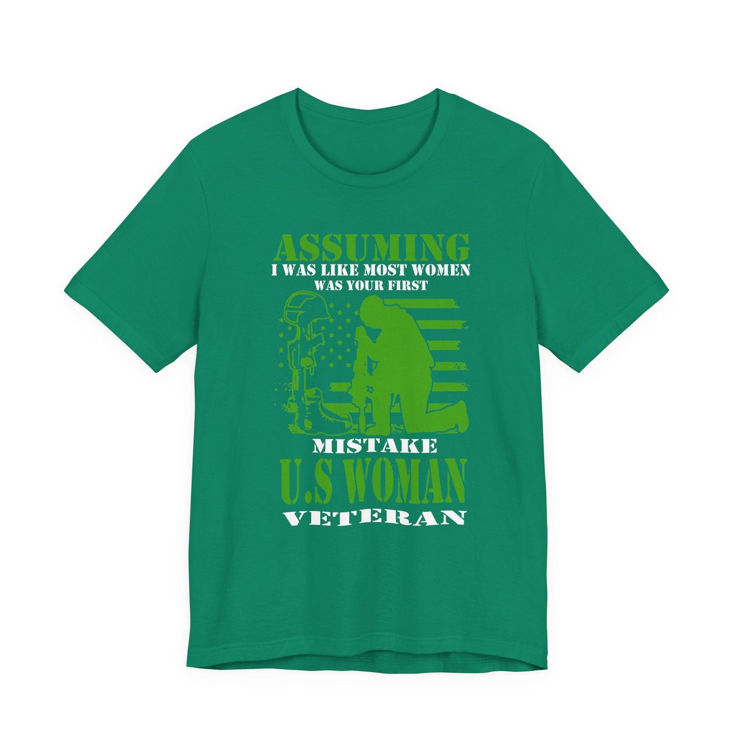 Army Veteran Patriotic Graphic Design Unisex Cotton T-Shirt v45
