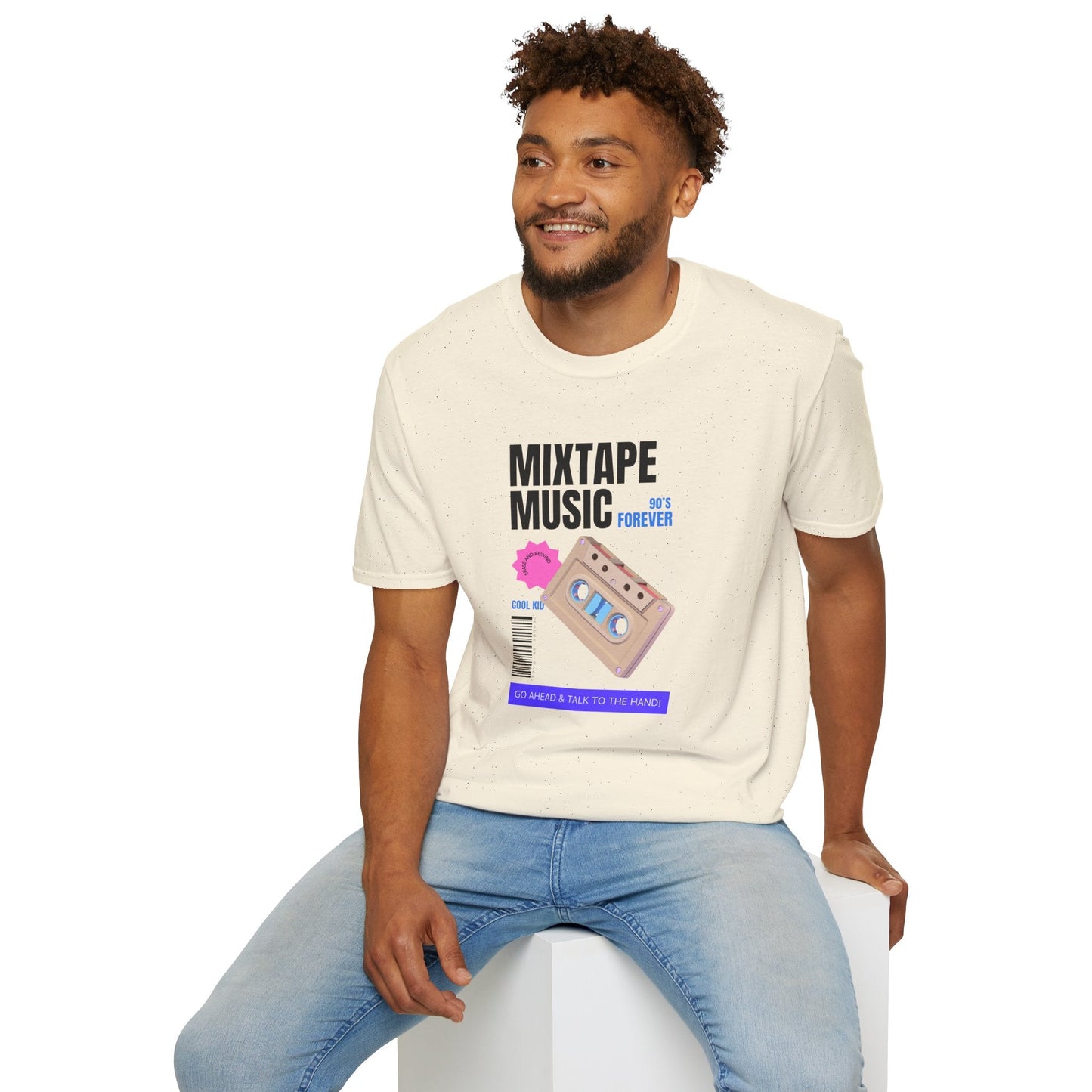 Mixtape Music Vintage Cassette T-Shirt Unisex Cotton Retro Audio Graphic Tee