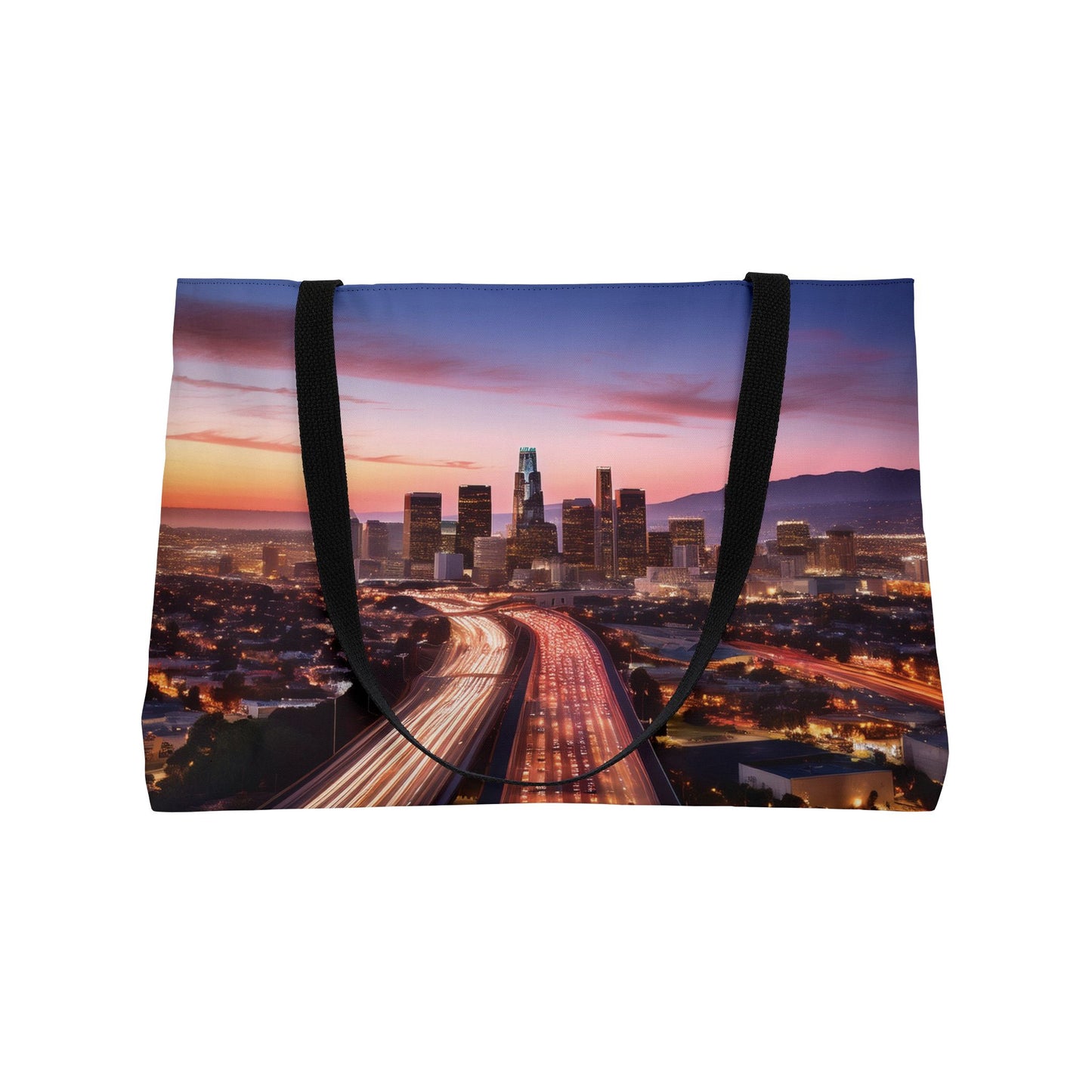 Los Angeles Print Bag High-Quality 100% Spun Poly 24x13 Canvas Art Bag C-05