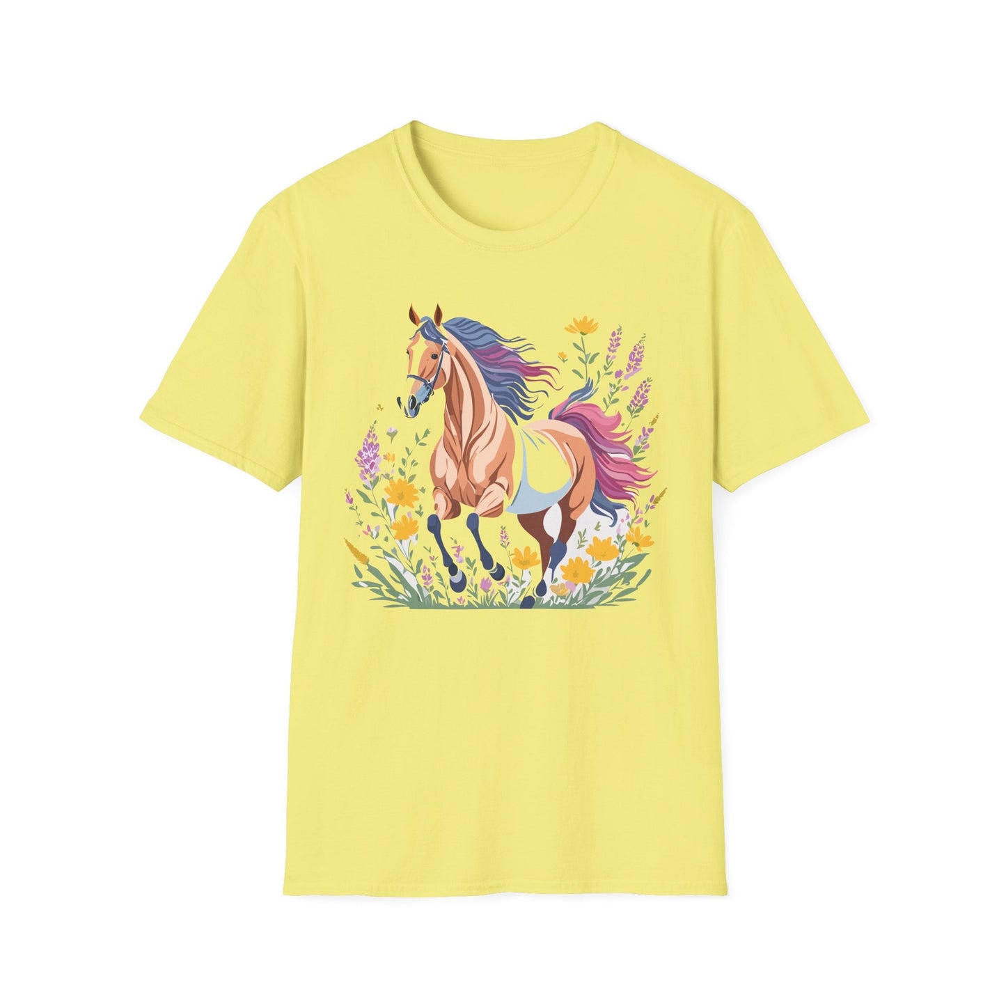 Horse Shirt Unisex Softstyle 64000 Cotton Tee Gildan 100 Percent Ring Spun