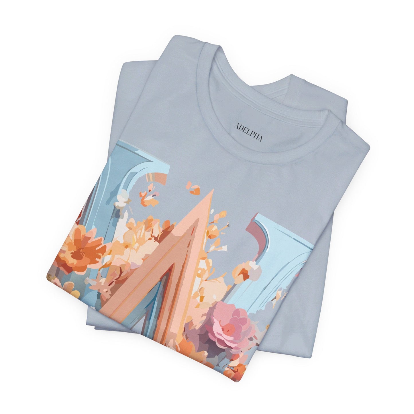 Letter W Shirt Unisex Graphic Tee Vintage Inspired Adelpha Art Design Short Sleeve