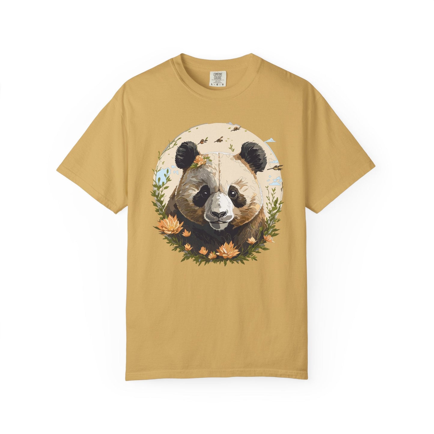 Panda Portrait Graphic T-Shirt Unisex Cotton Floral Animal Art Tee p9