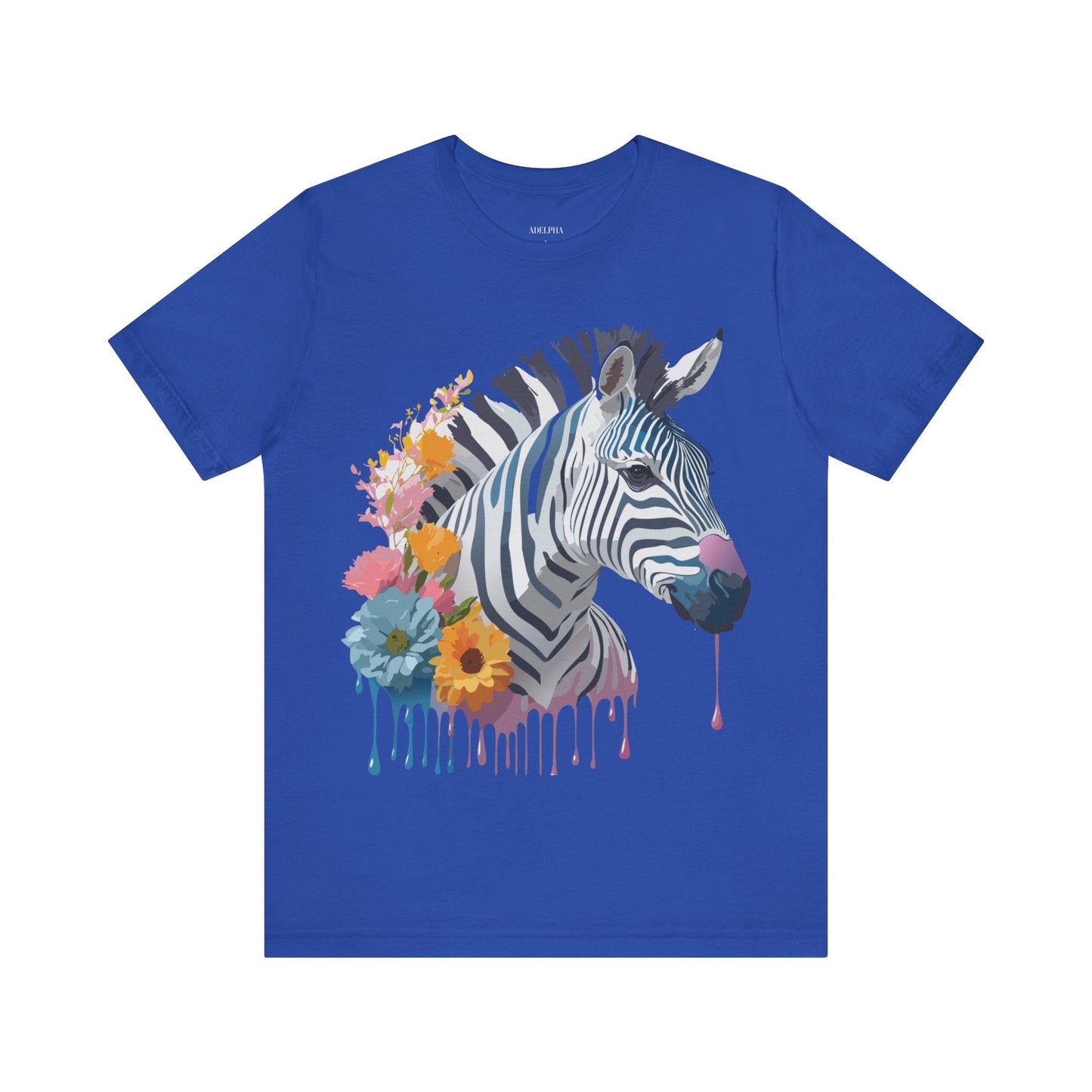Adelpha Zebra Graphic T Shirt Unisex Vintage Inspired Art Short Sleeve Premium Soft Cotton