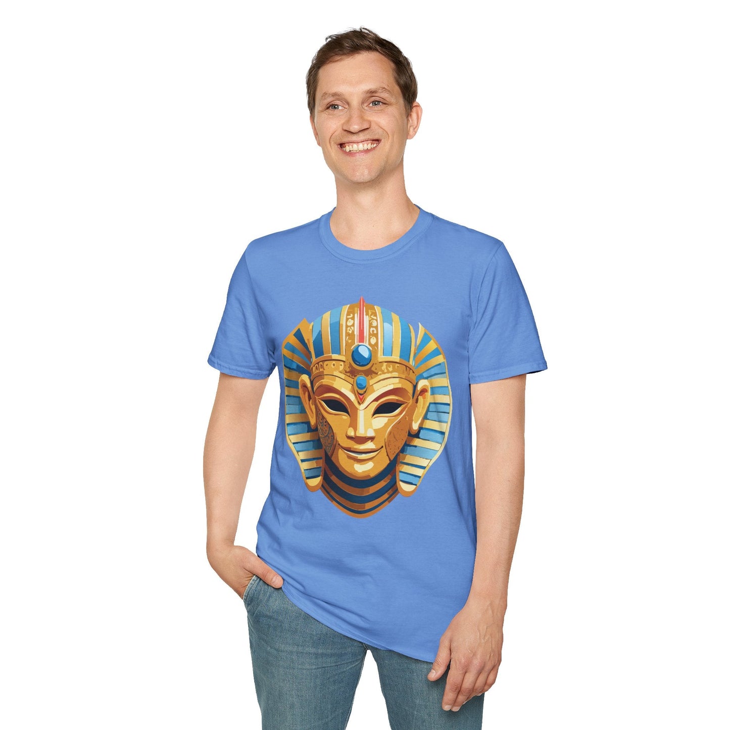 Mask Graphic Unisex Cotton Masquerade Design Artwork Tee 23